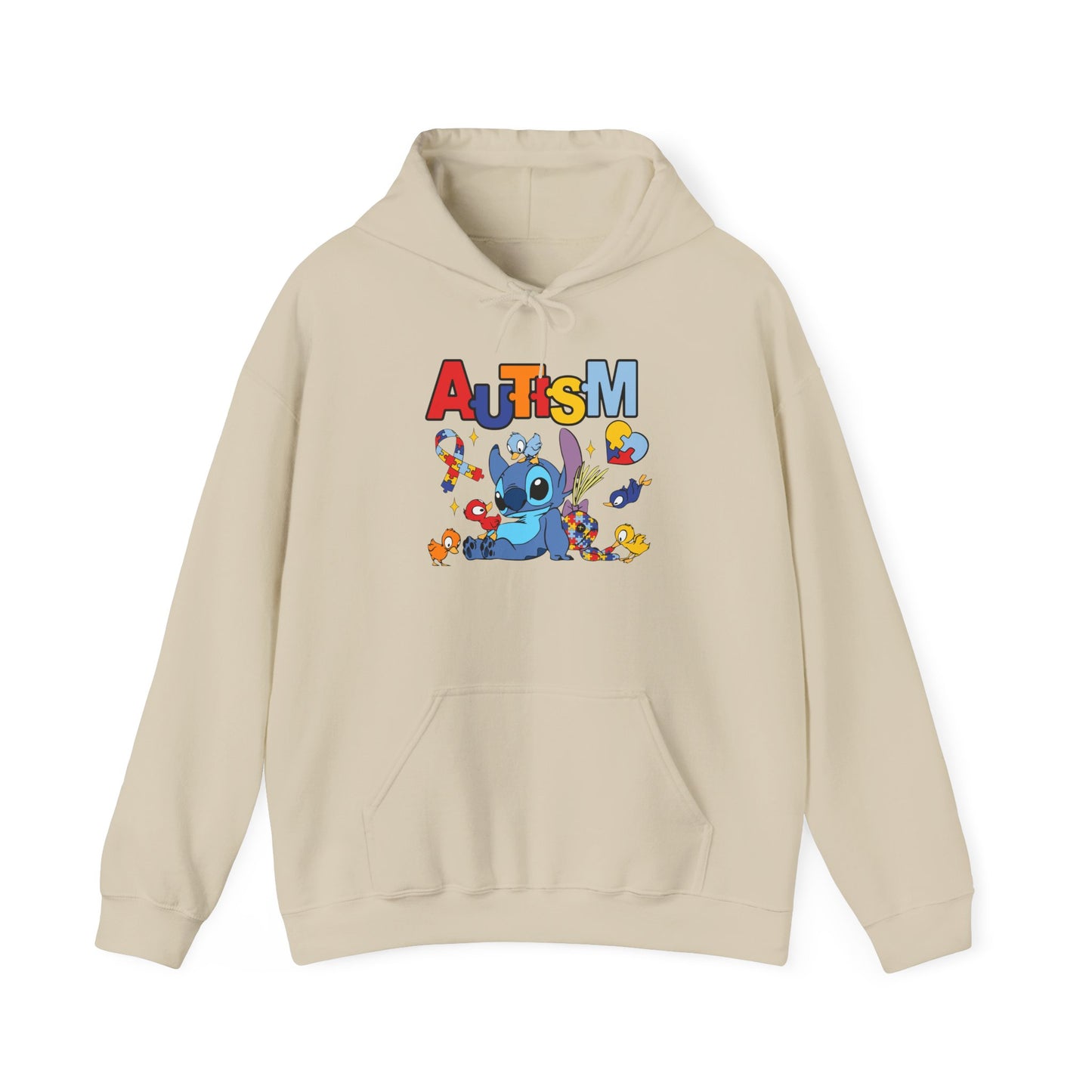Autism Awareness Hoodie — Colorful Puzzle Heart Support Design