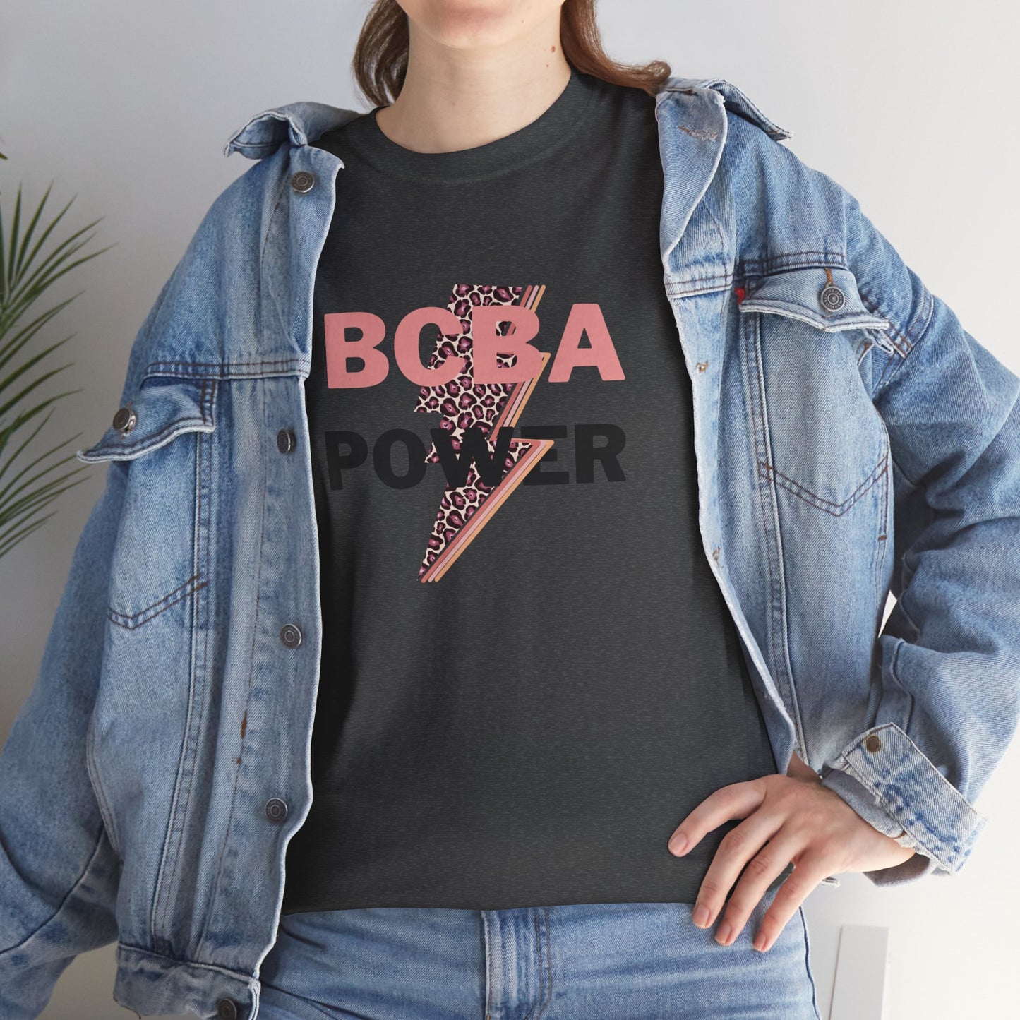 BCBA Power Unisex Heavy Cotton Tee - Empowerment Graphic T-Shirt