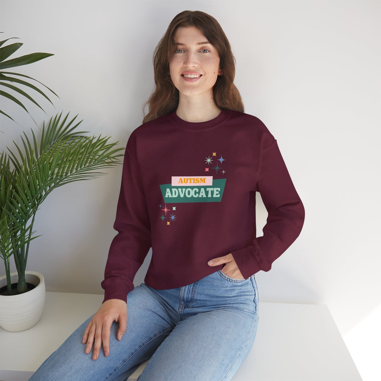 Autism Advocate Crewneck Sweatshirt — Support & Awareness Pullover