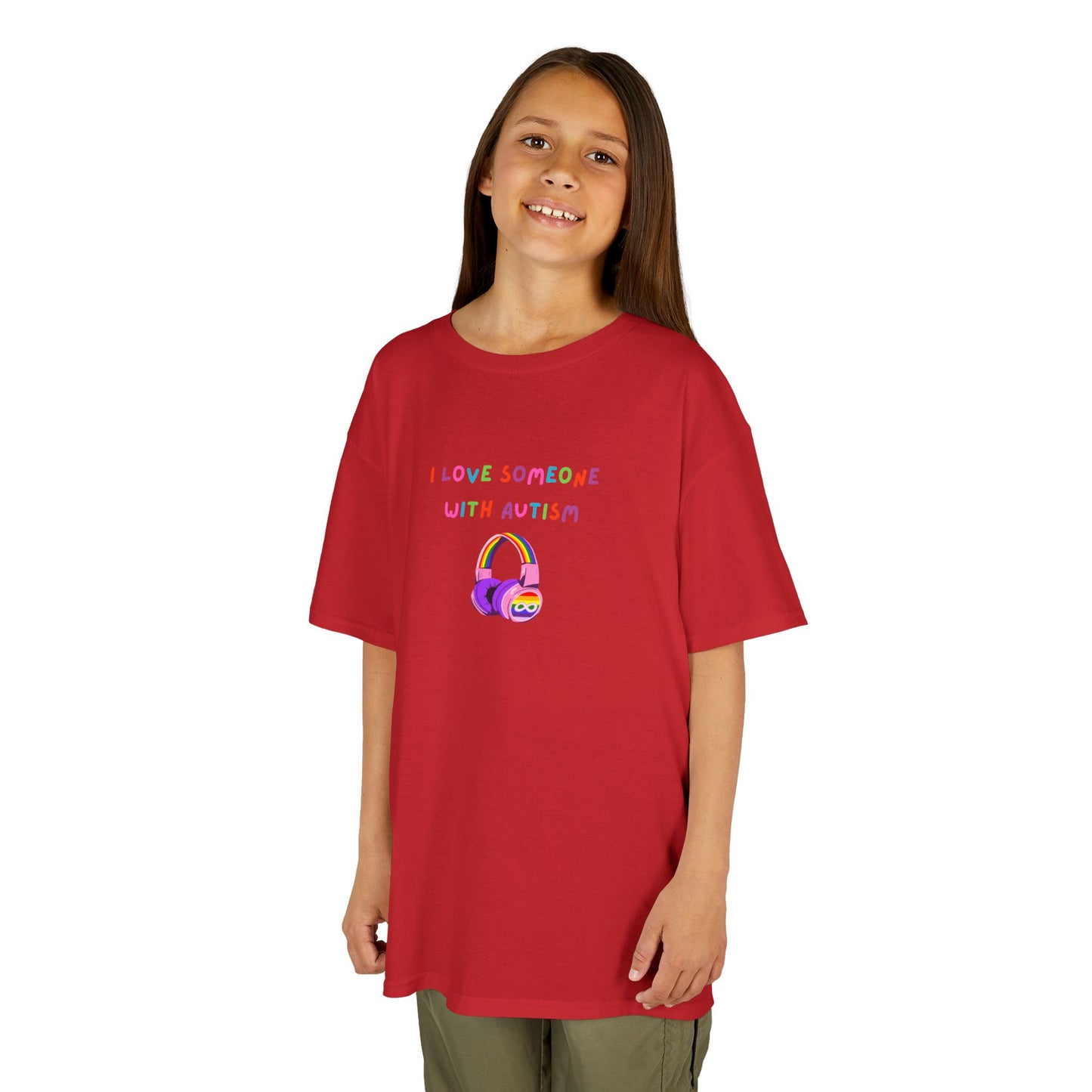 Autism Awareness Kids Tee - I Love Someone with Autism