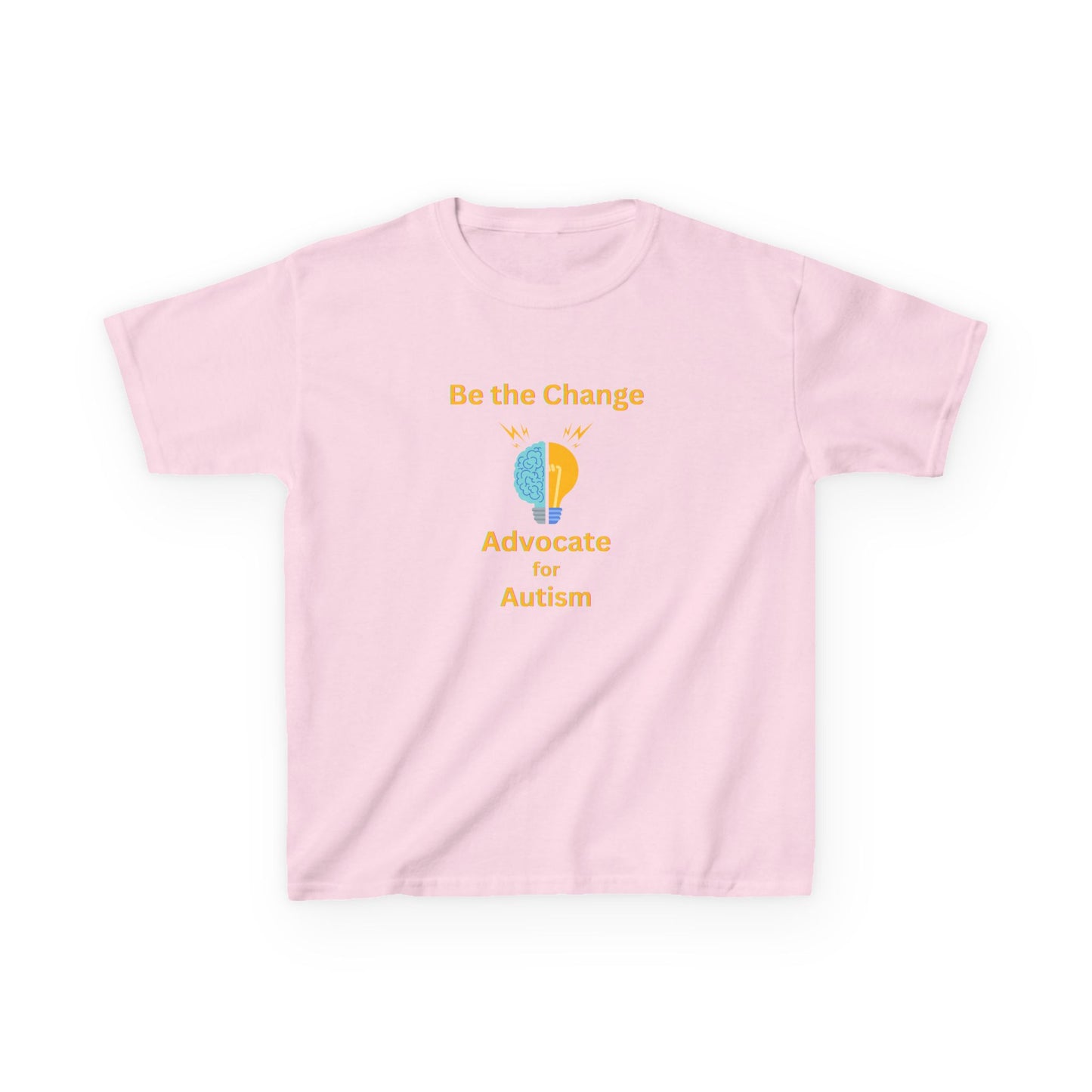 Kids Advocate for Autism Tee - Be the Change Cotton T-Shirt