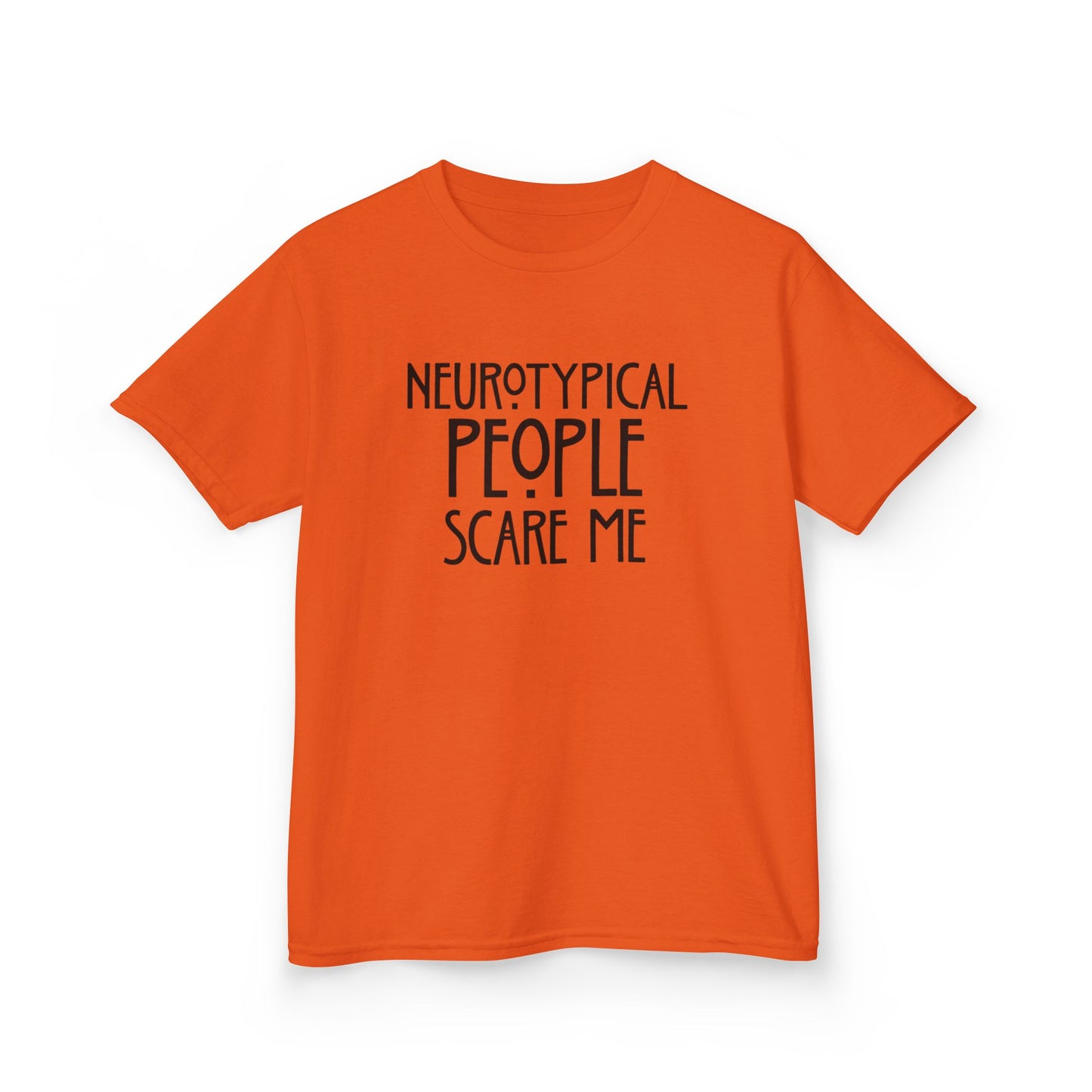 Kids Tee — "Neurotypical People Scare Me" Humor Autism Awareness Shirt