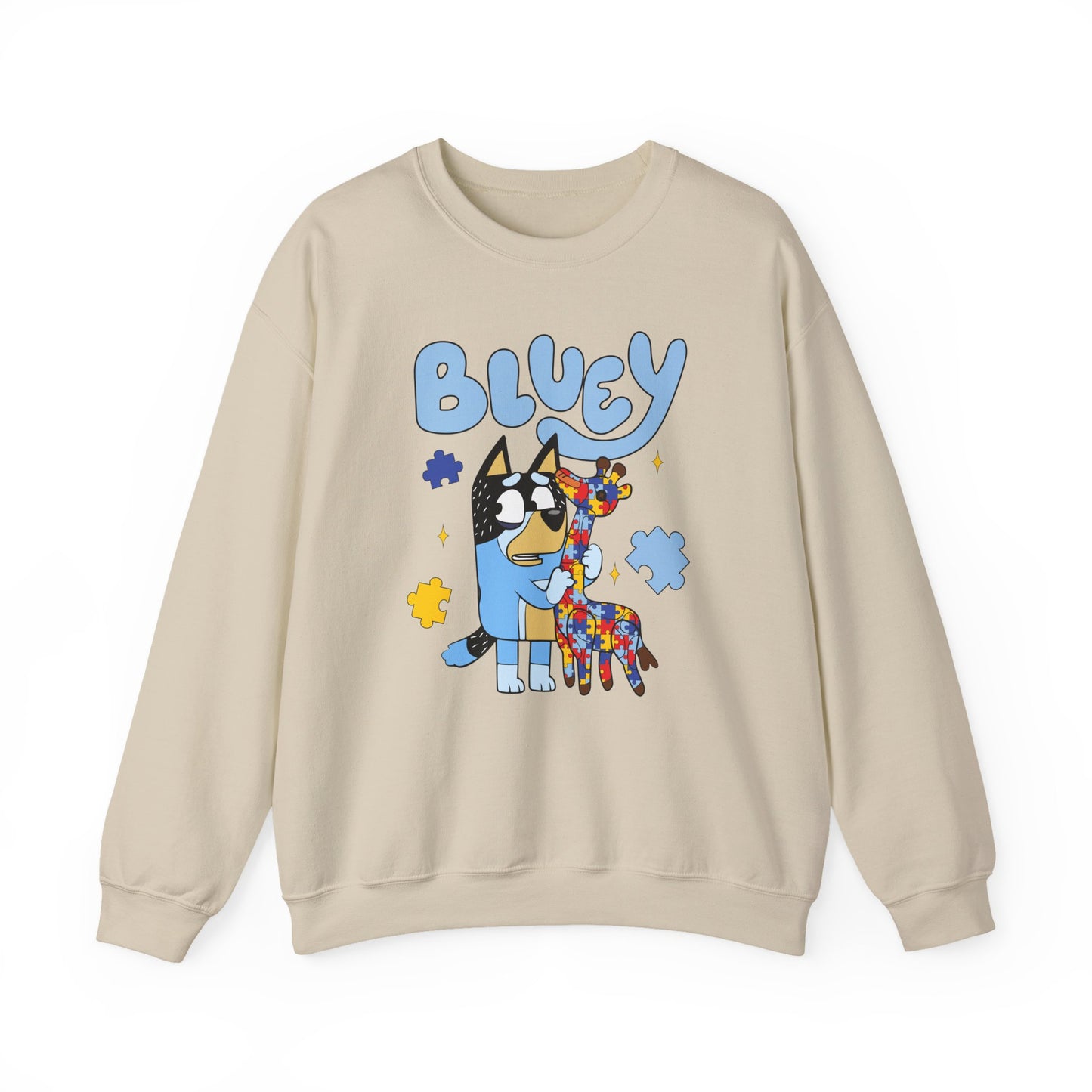 Bluey & Piñata Blue Heeler Sweatshirt — Cute Cartoon Dog Crewneck