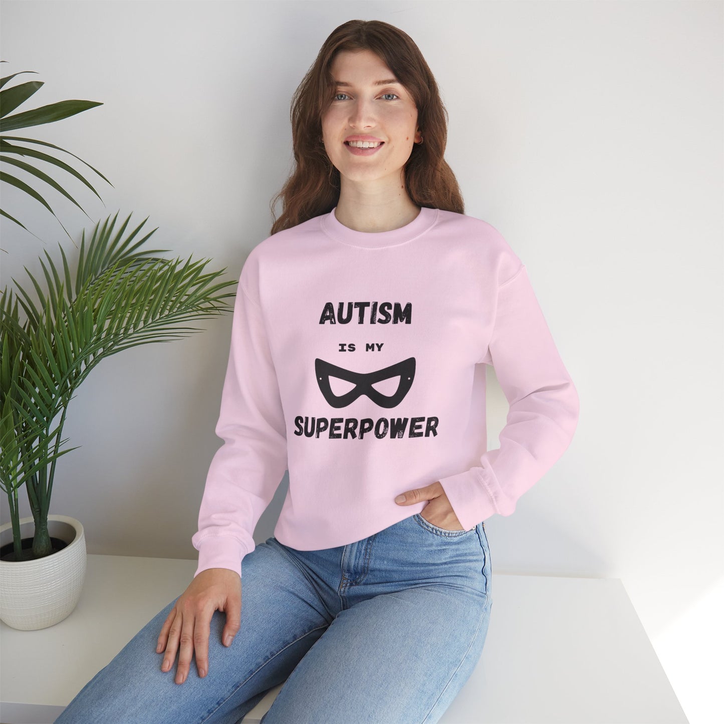 Autism Is My Superpower Sweatshirt — Neurodiversity Pride Crewneck