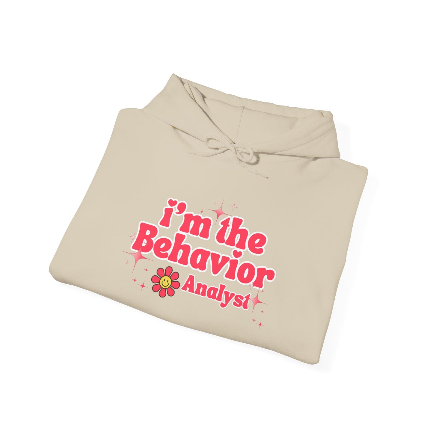 Behavior Analyst Hoodie — “I’m the Behavior Analyst” Retro Floral Design