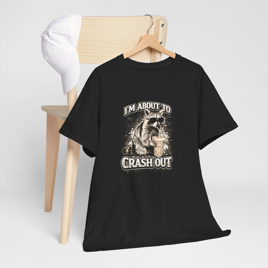 I’m About to Crash Out Skull Tee – Vintage Biker Rock Graphic T-Shirt