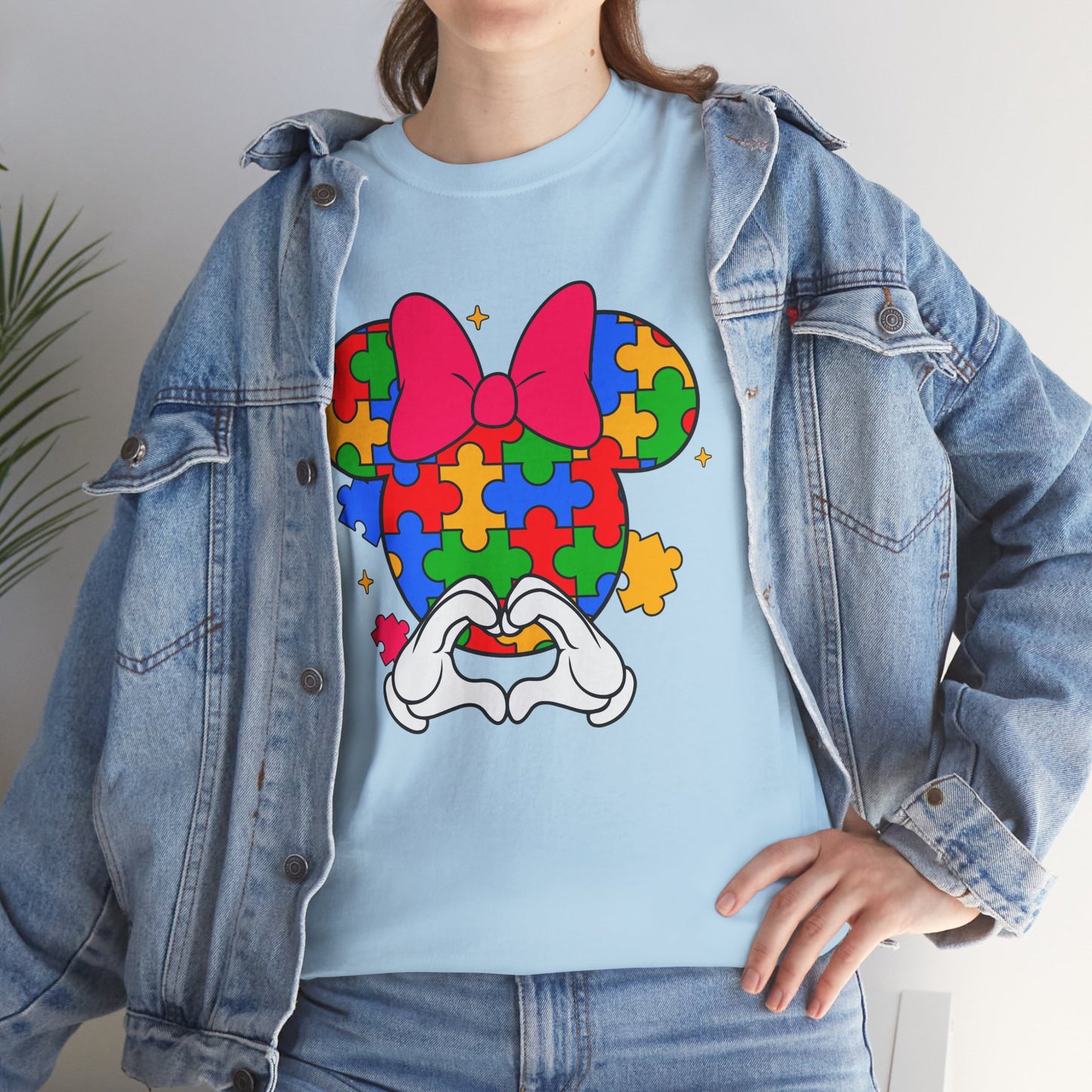 Autism Awareness Puzzle Minnie T-Shirt