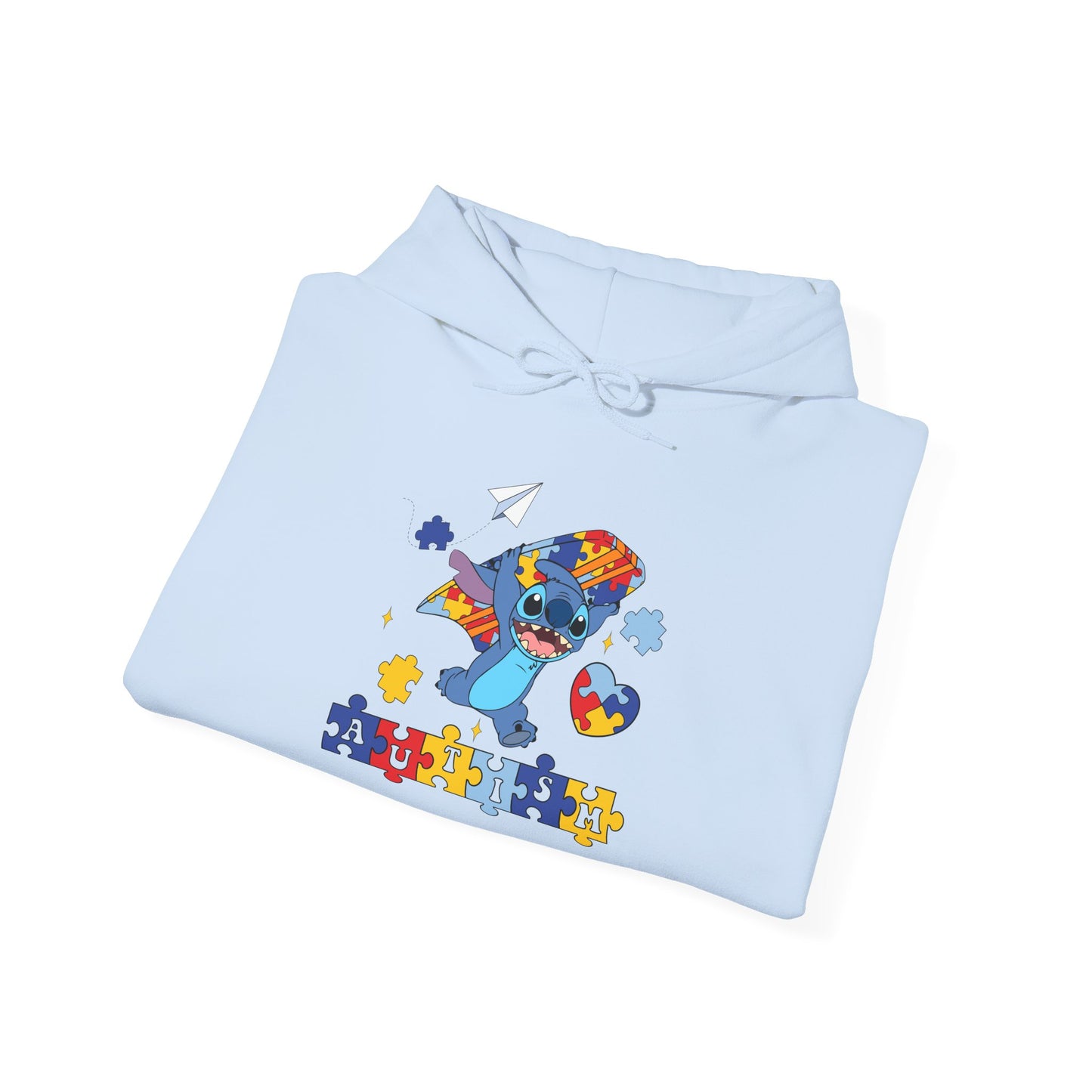 Autism Awareness Puzzle-Heart Hoodie – Colorful Support Sweatshirt