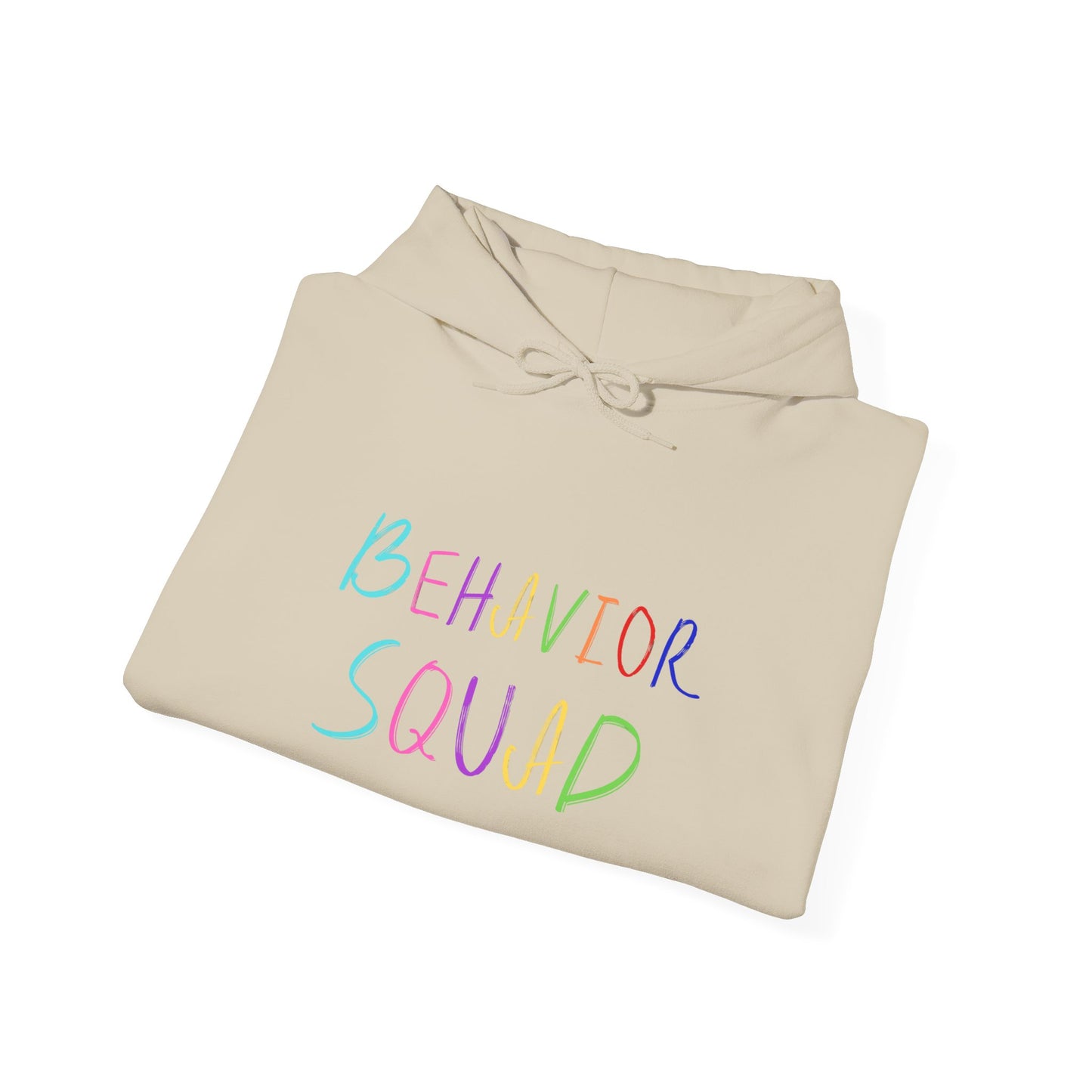 Behavior Squad Hoodie — Pastel Handwritten Teacher & Classroom Crew Pullover