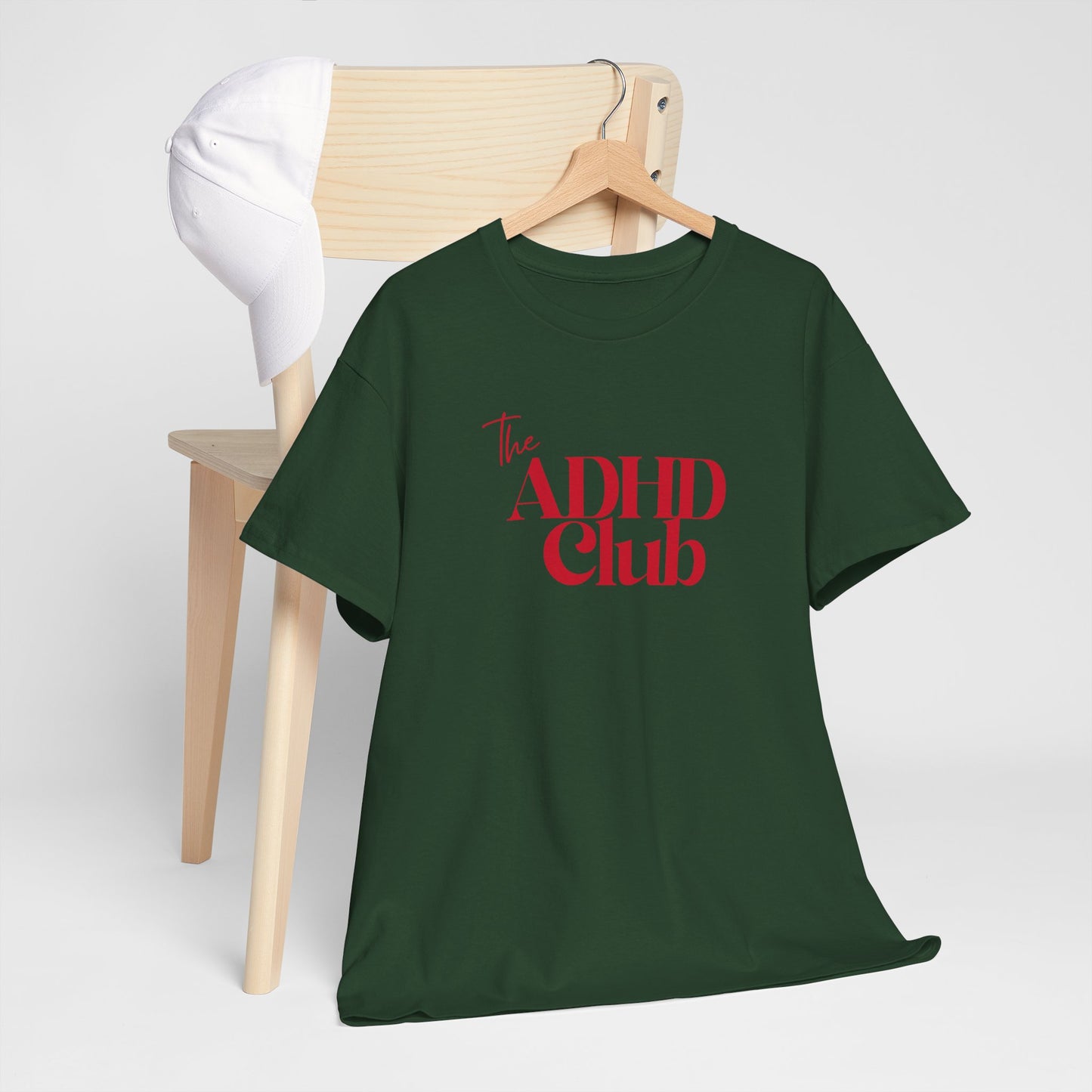 ADHD Club Unisex Heavy Cotton Tee - Comfortable & Supportive T-Shirt
