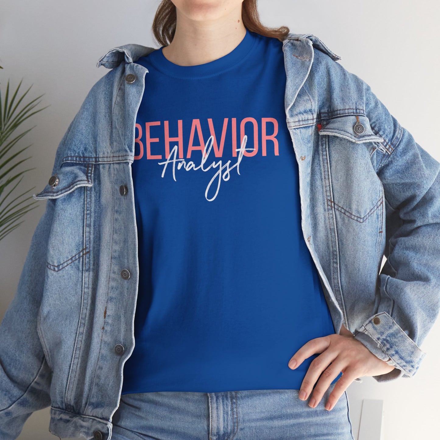 Behavior Analyst Tee — Pink Script Behavioral Science T-Shirt