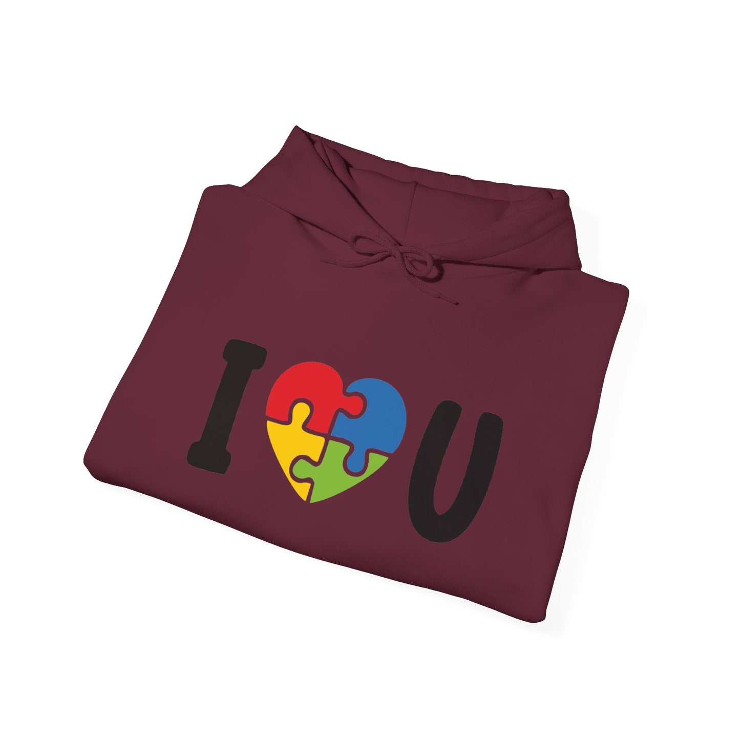 I Love You Puzzle Hoodie