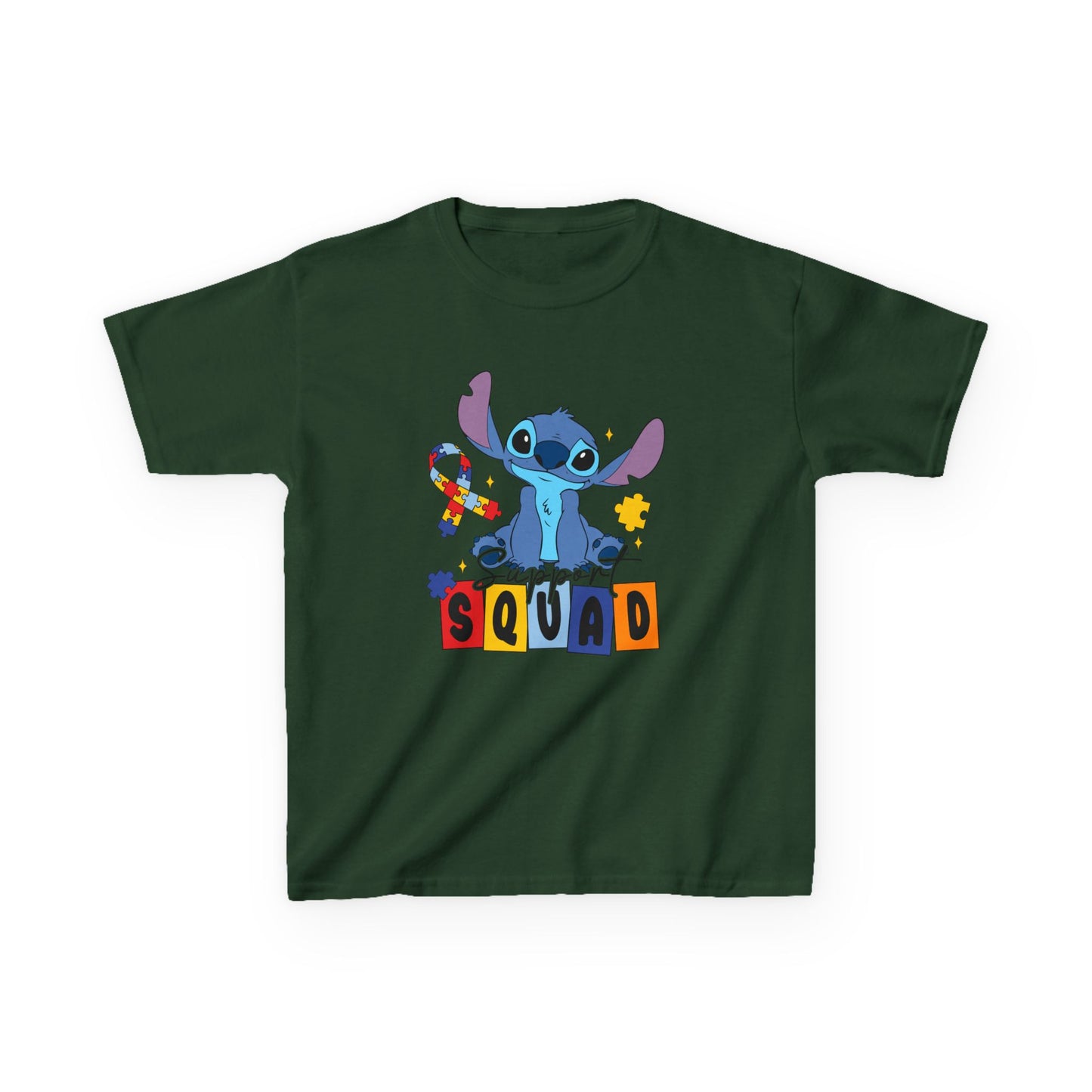 Kids Tee — Cute Stitch 'Squad' Graphic Shirt for Disney Fans