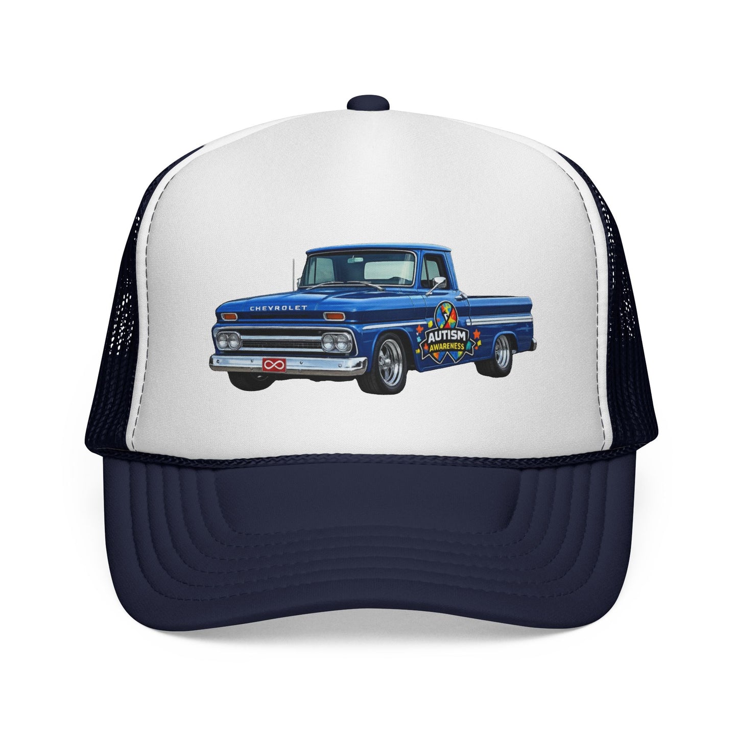 Tim’s Truck- Vintage Blue Pickup Trucker Cap — Classic Retro Truck Mesh Hat
