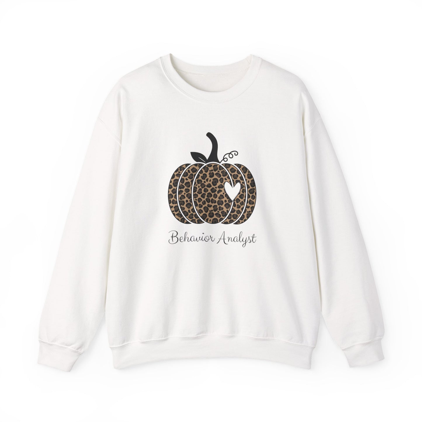 Leopard Pumpkin "Behavior Analyst" Crewneck Sweatshirt