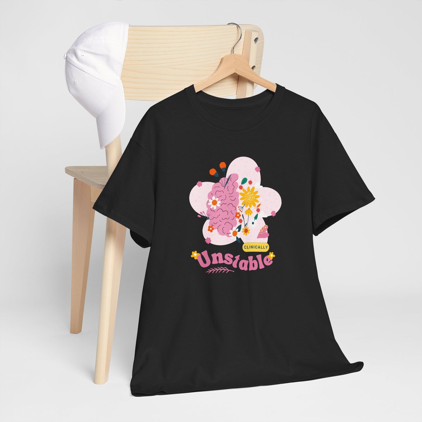 Colorful Unstable Unisex Heavy Cotton Tee - Fun Graphic T-Shirt for Every Occasion