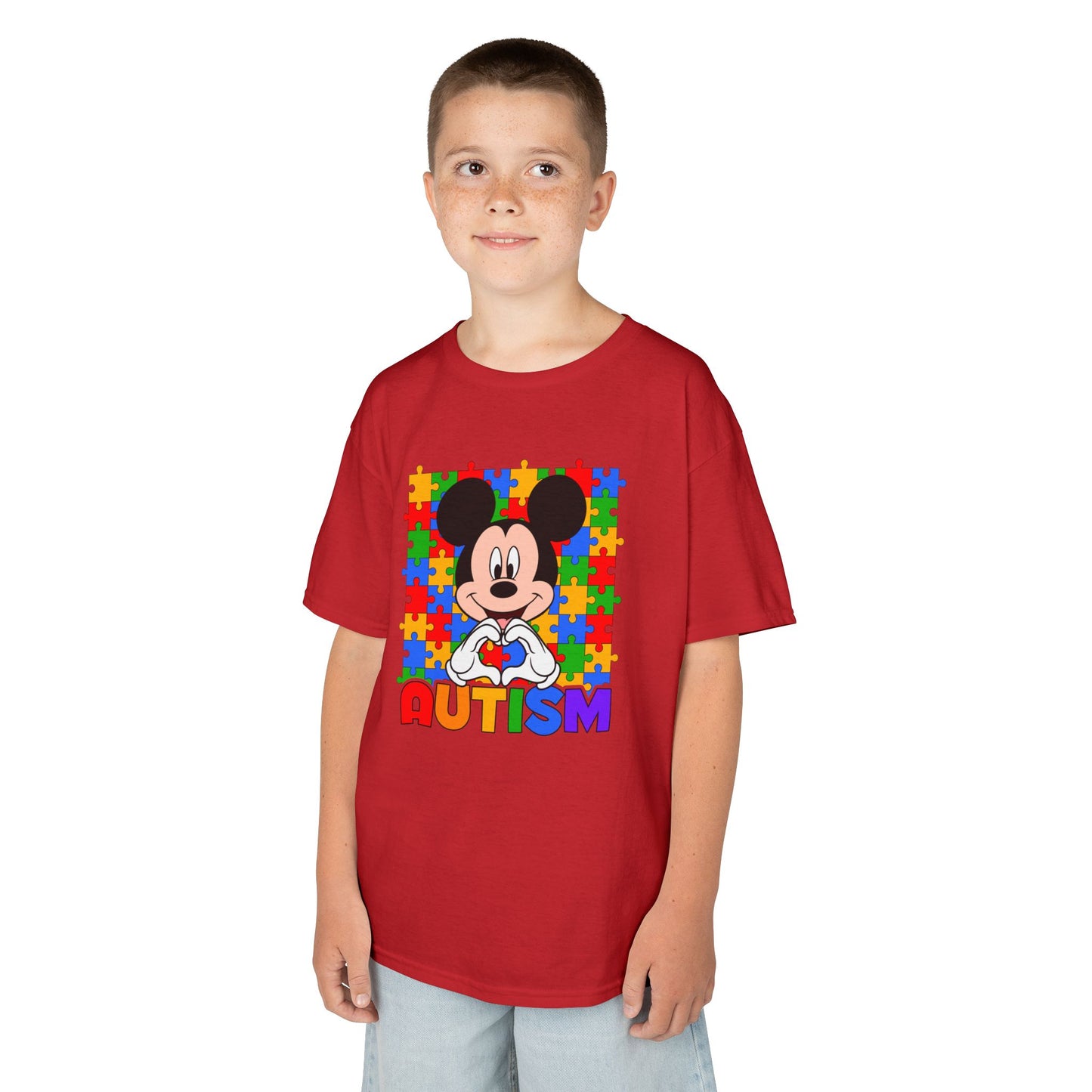 Kids Autism Puzzle Heart T-Shirt