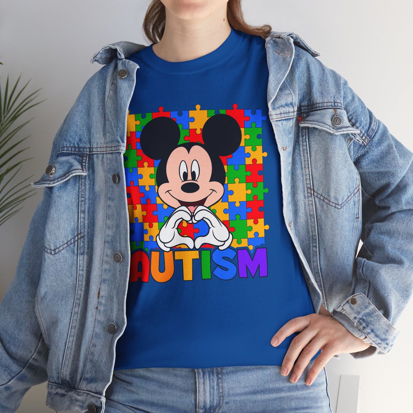 Autism Awareness T-Shirt — Colorful Puzzle Heart Design