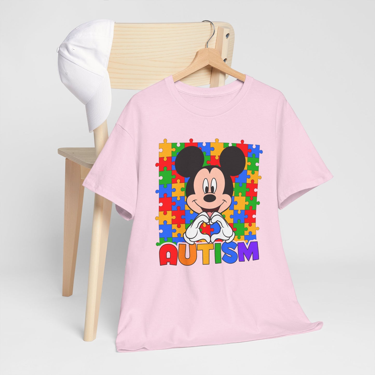 Autism Awareness T-Shirt — Colorful Puzzle Heart Design