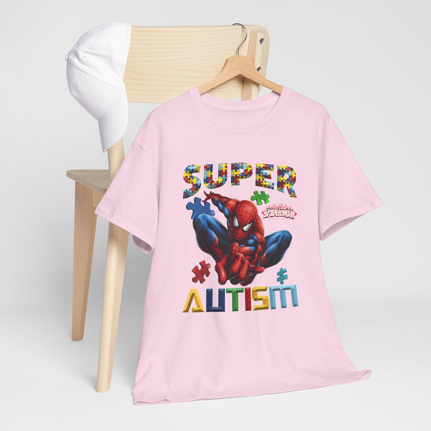 Autism Awareness T-Shirt — "Super Autism" Colorful Puzzle Design