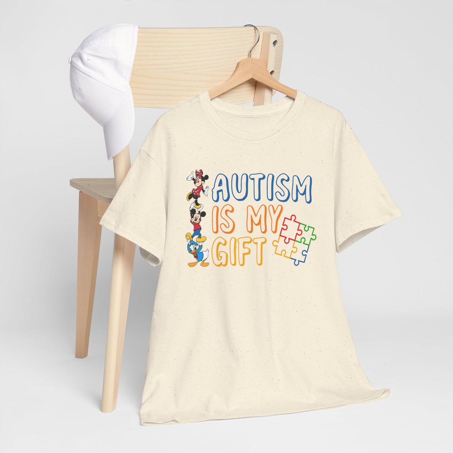 Autism Is My Gift T-Shirt — Colorful Puzzle Piece Awareness Tee