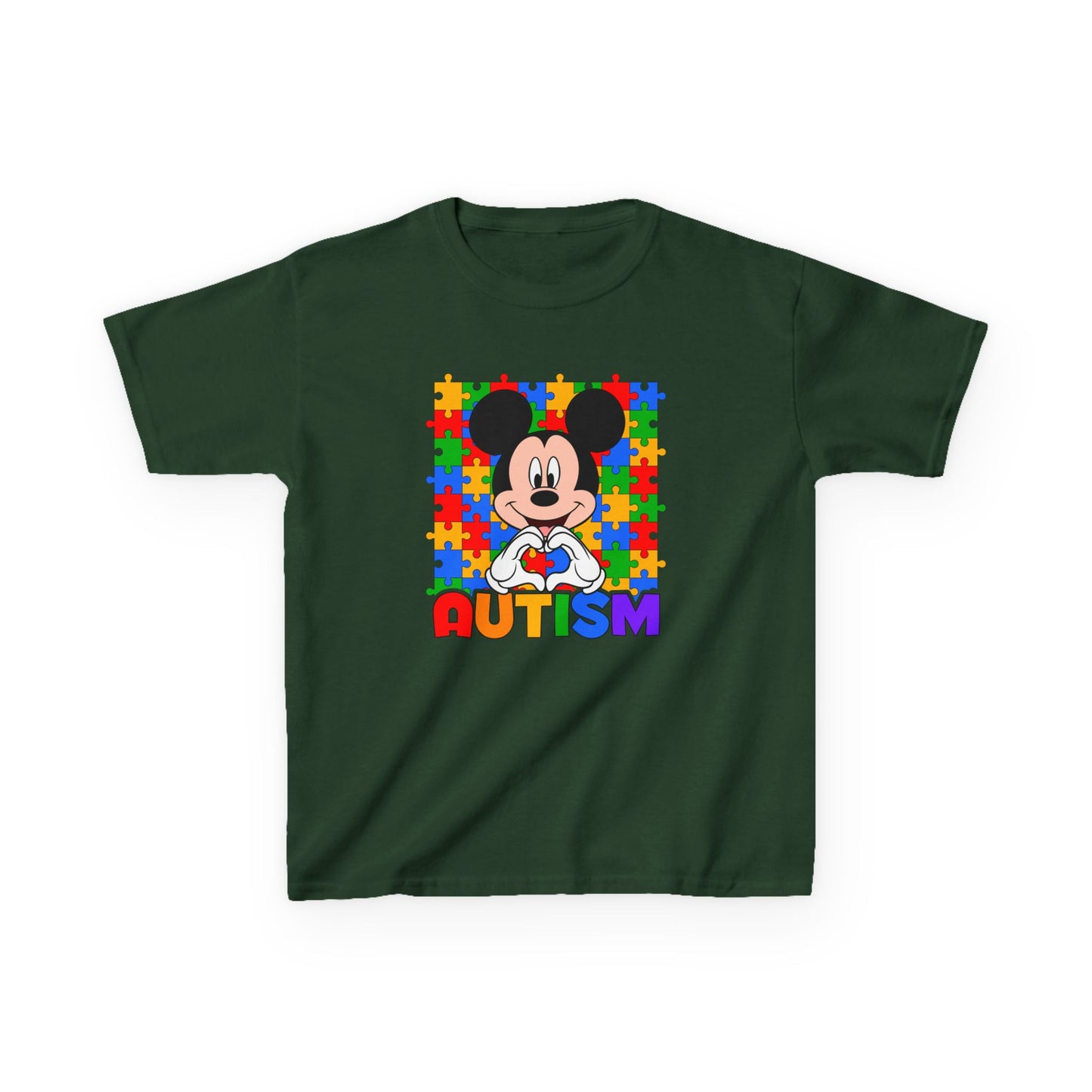 Kids Autism Puzzle Heart T-Shirt
