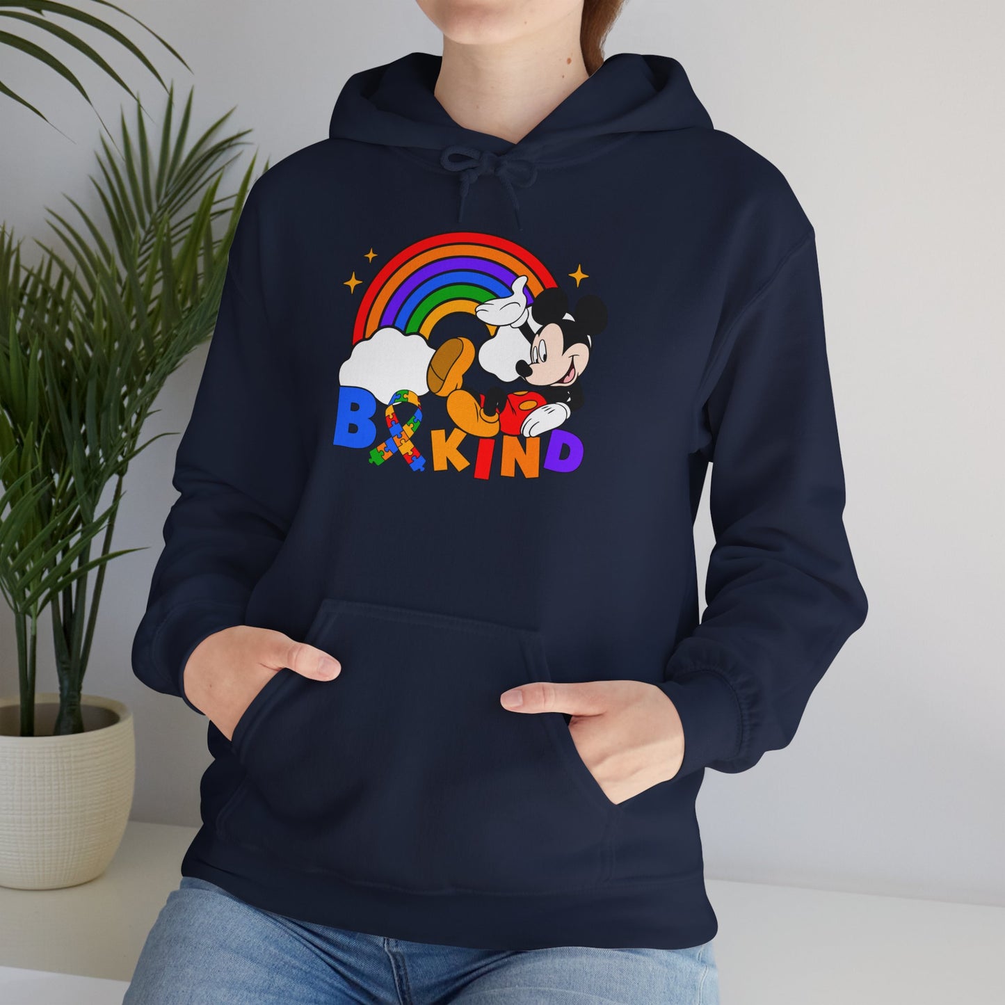 Hoodie — Be Kind Rainbow Mickey Graphic Pullover