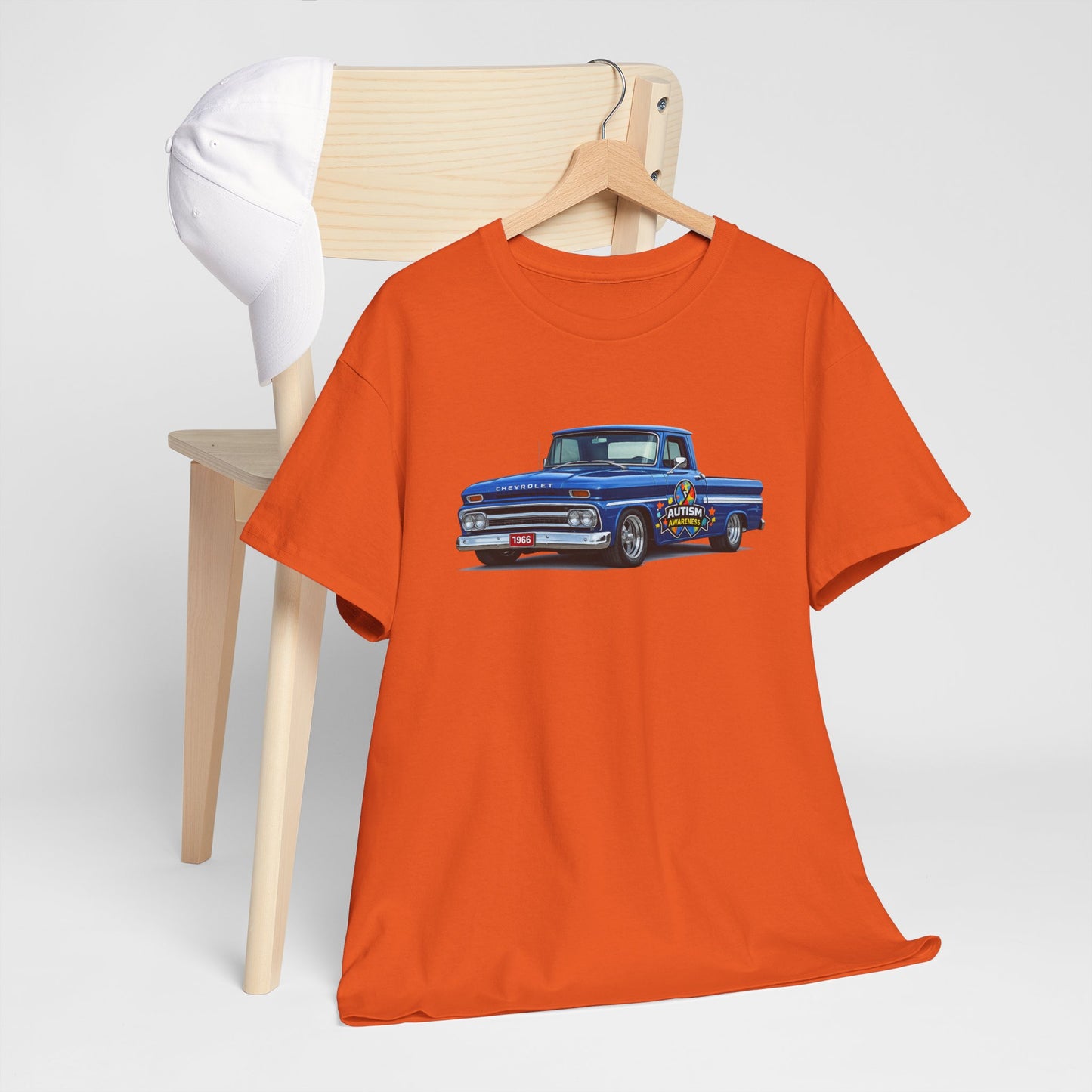 Classic Blue Pickup Truck T‑Shirt — Vintage Chevy C10 Graphic Tee