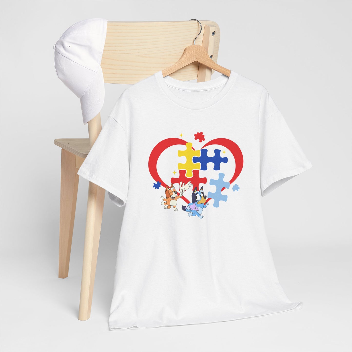 Autism Awareness Heart Puzzle T-Shirt