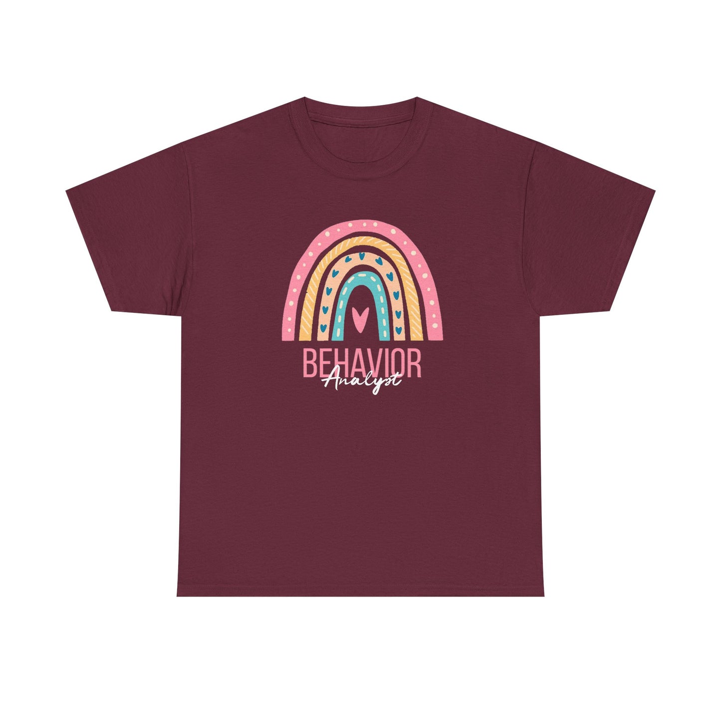 Behavior Analyst Rainbow T-Shirt – Cute Pastel ABA Tee for Teachers & Therapists