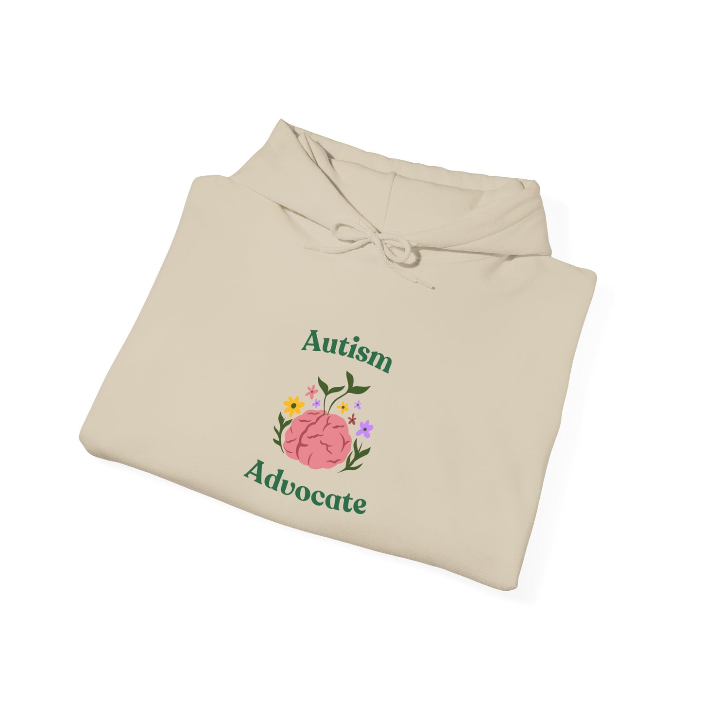 Autism Advocate Hoodie — Floral Puzzle Heart Support Sweatshirt