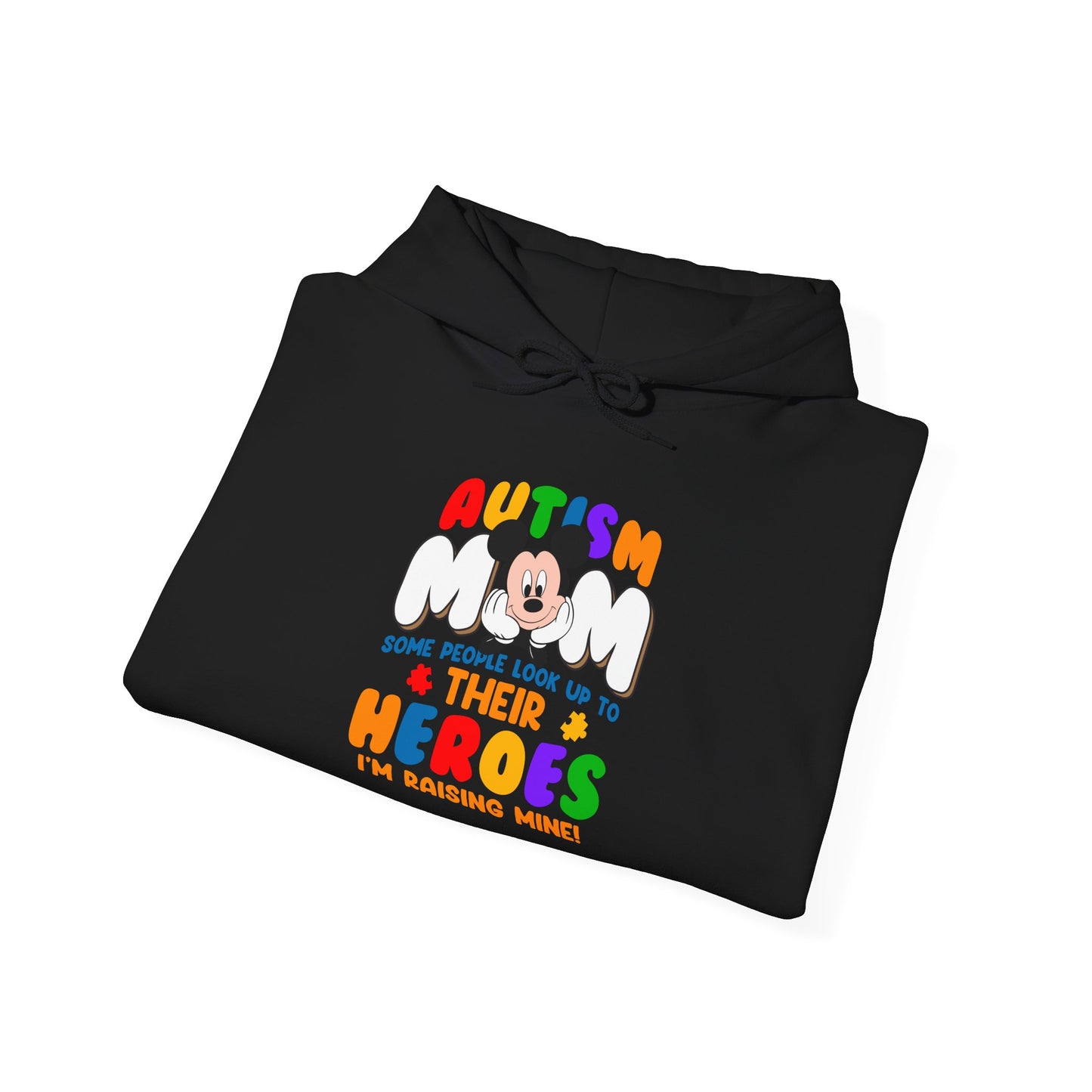 Autism Mom & Their Heroes Hoodie — I'm Raising Mine Colorful Support Pullover