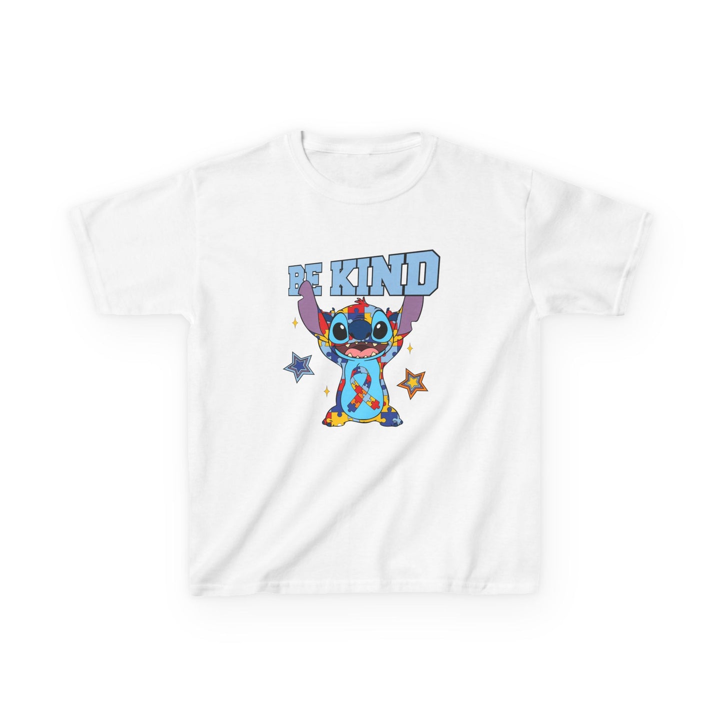 Kids Tee — Cute 'Be Kind' Cartoon Alien Graphic Shirt
