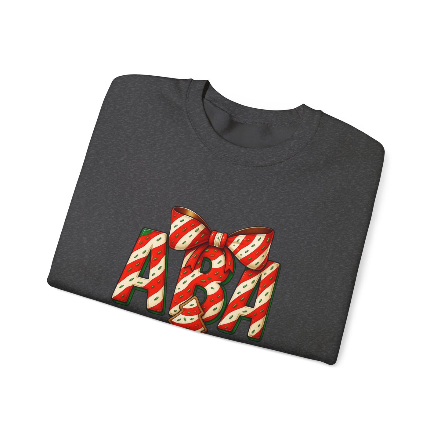ABA Little Debbie Cake Candy Cane Graphic Sweatshirt — Holiday Music Fan Crewneck