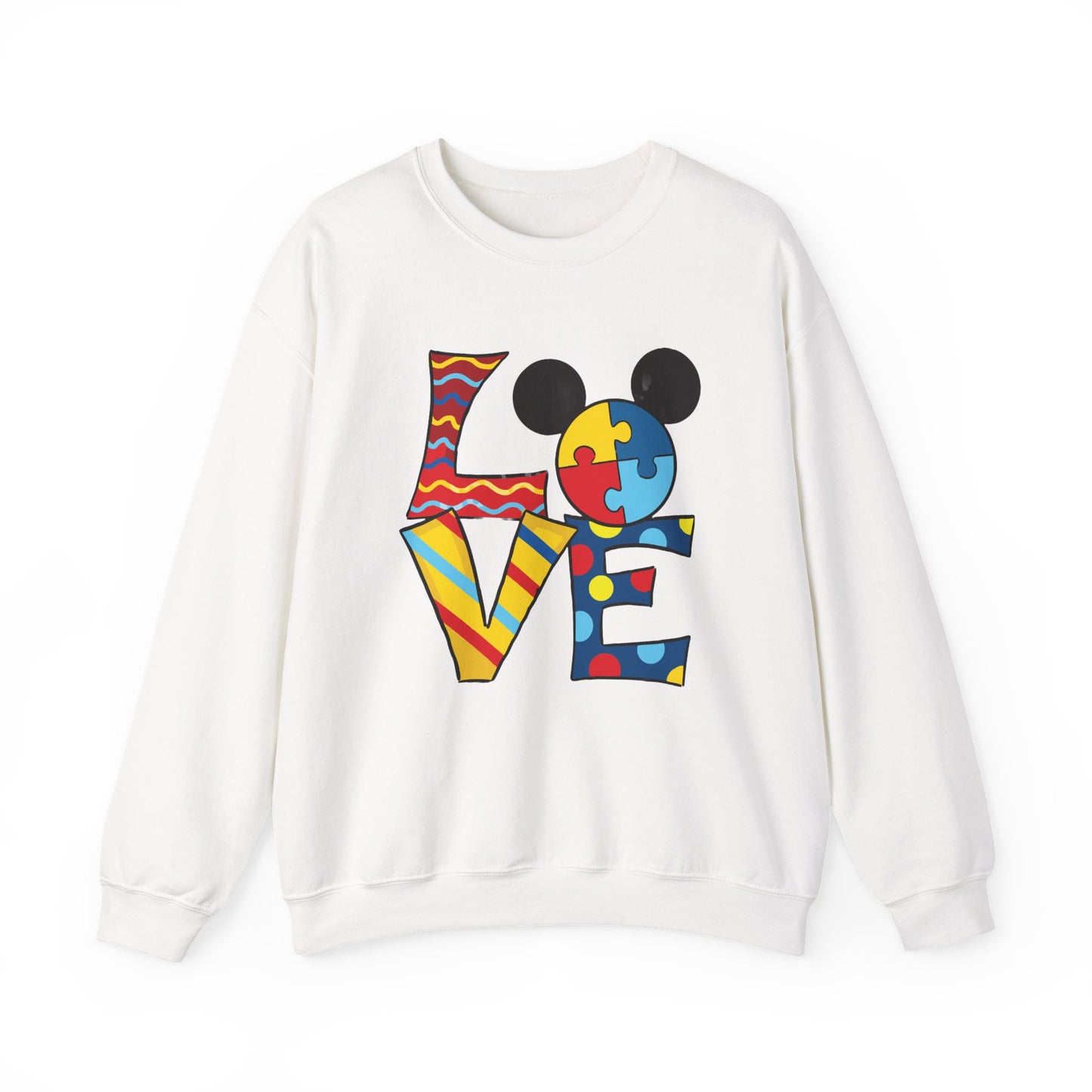 Autism Awareness LOVE Crewneck Sweatshirt