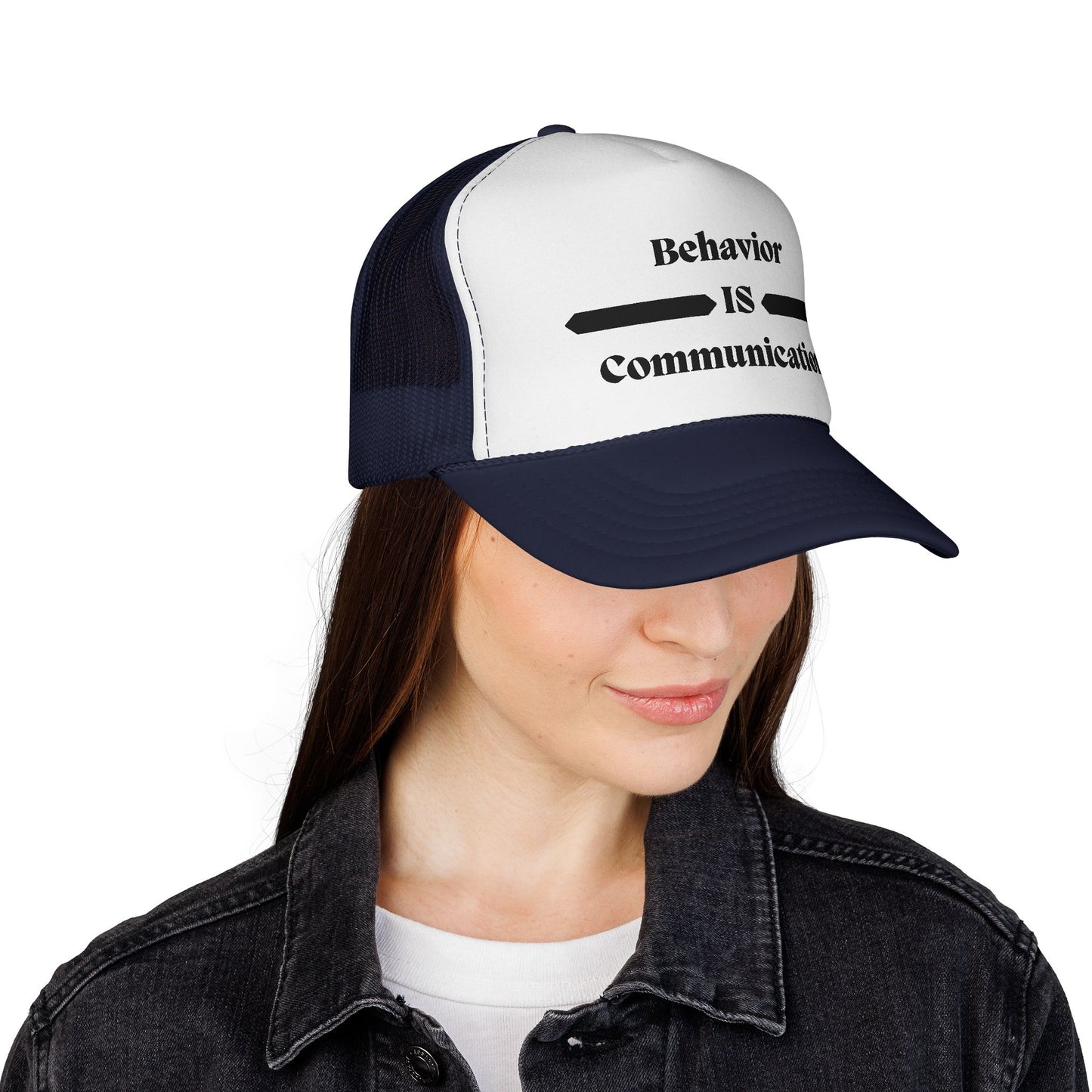 Trucker Cap — "Behavior IS Communication" Mesh Hat for Behavior Analysts & Therapists