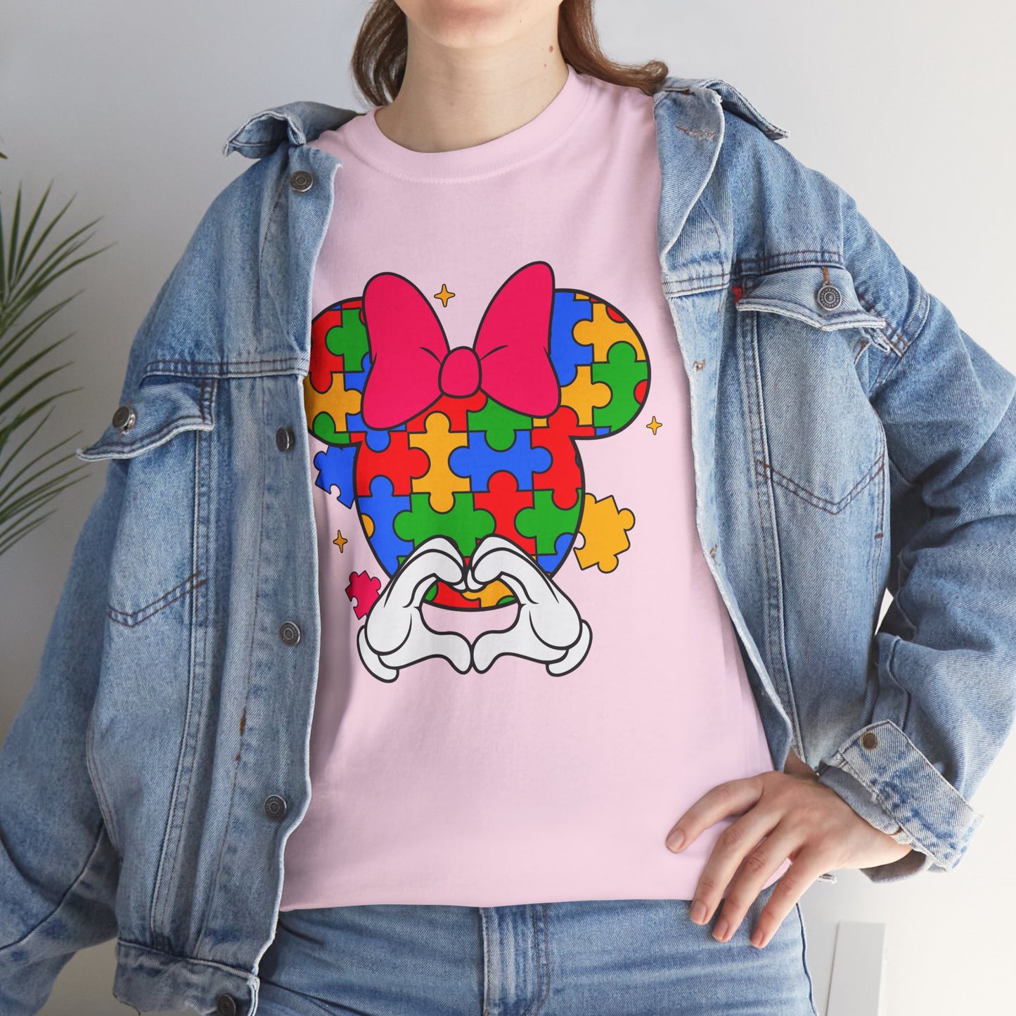 Autism Awareness Puzzle Minnie T-Shirt