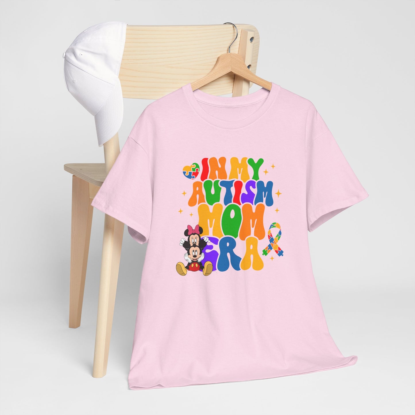 Autism Era Mom T-Shirt – Colorful Puzzle Heart Awareness Tee