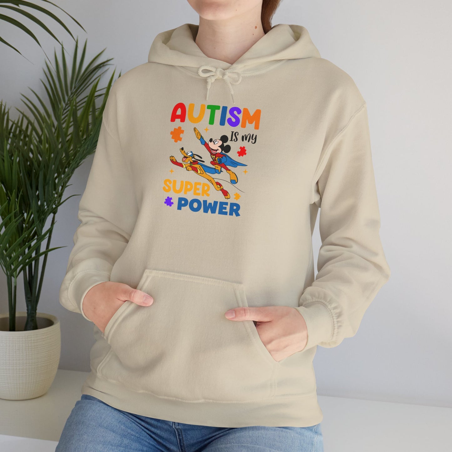 Autism Is My Superpower Hoodie — Colorful Kids & Adult Awareness Pullover