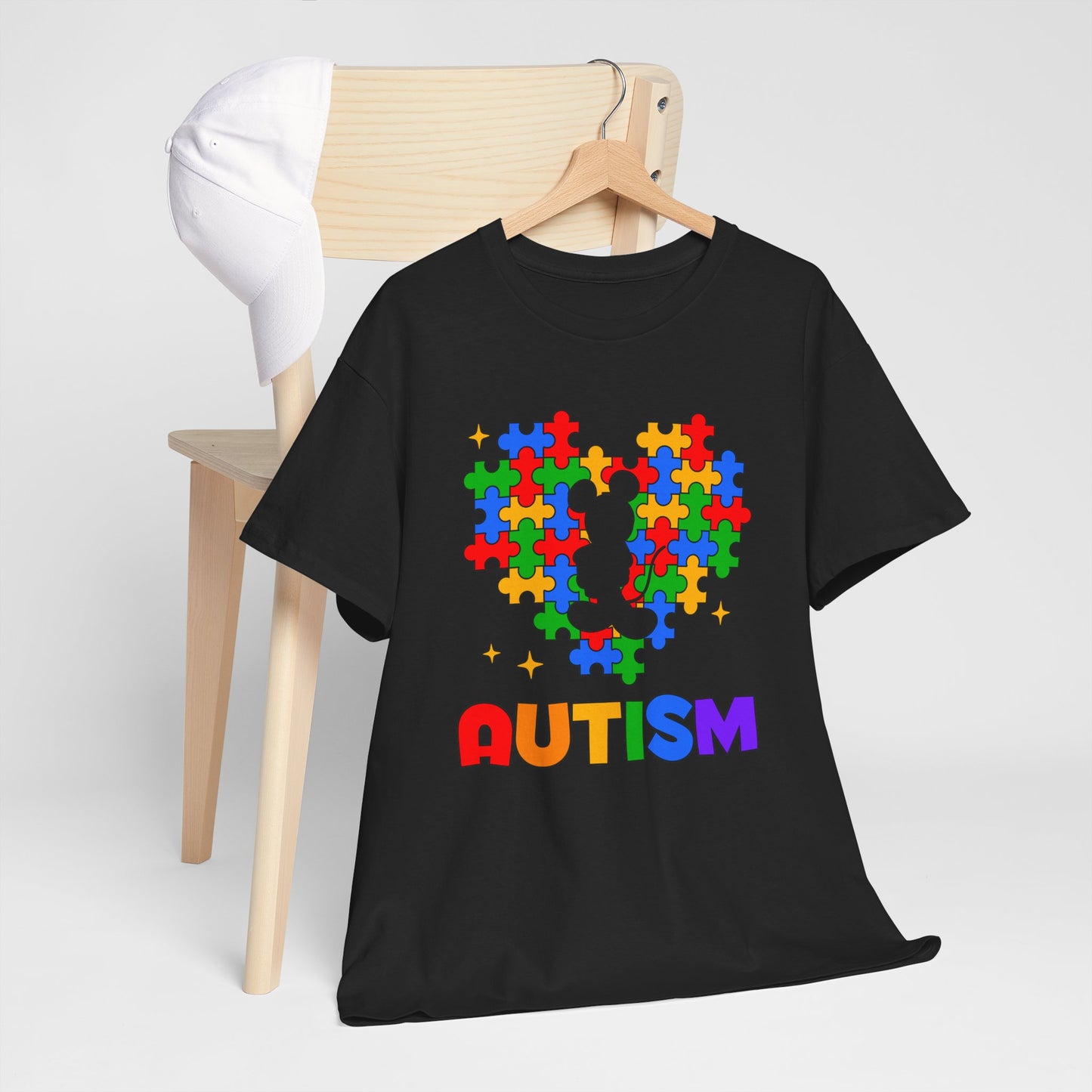 Autism Puzzle Heart T-Shirt — Colorful Support Tee