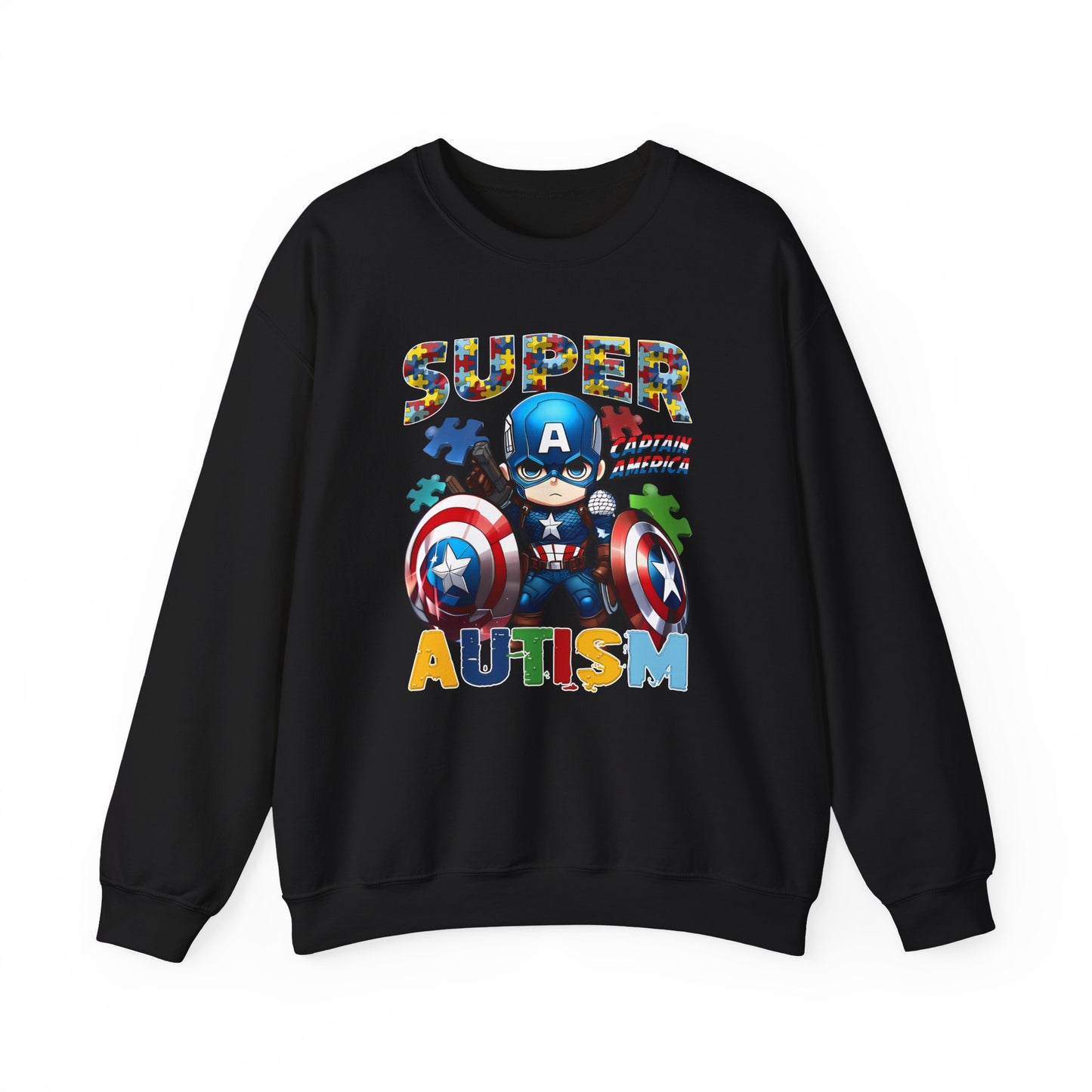 Autism Superhero Crewneck Sweatshirt