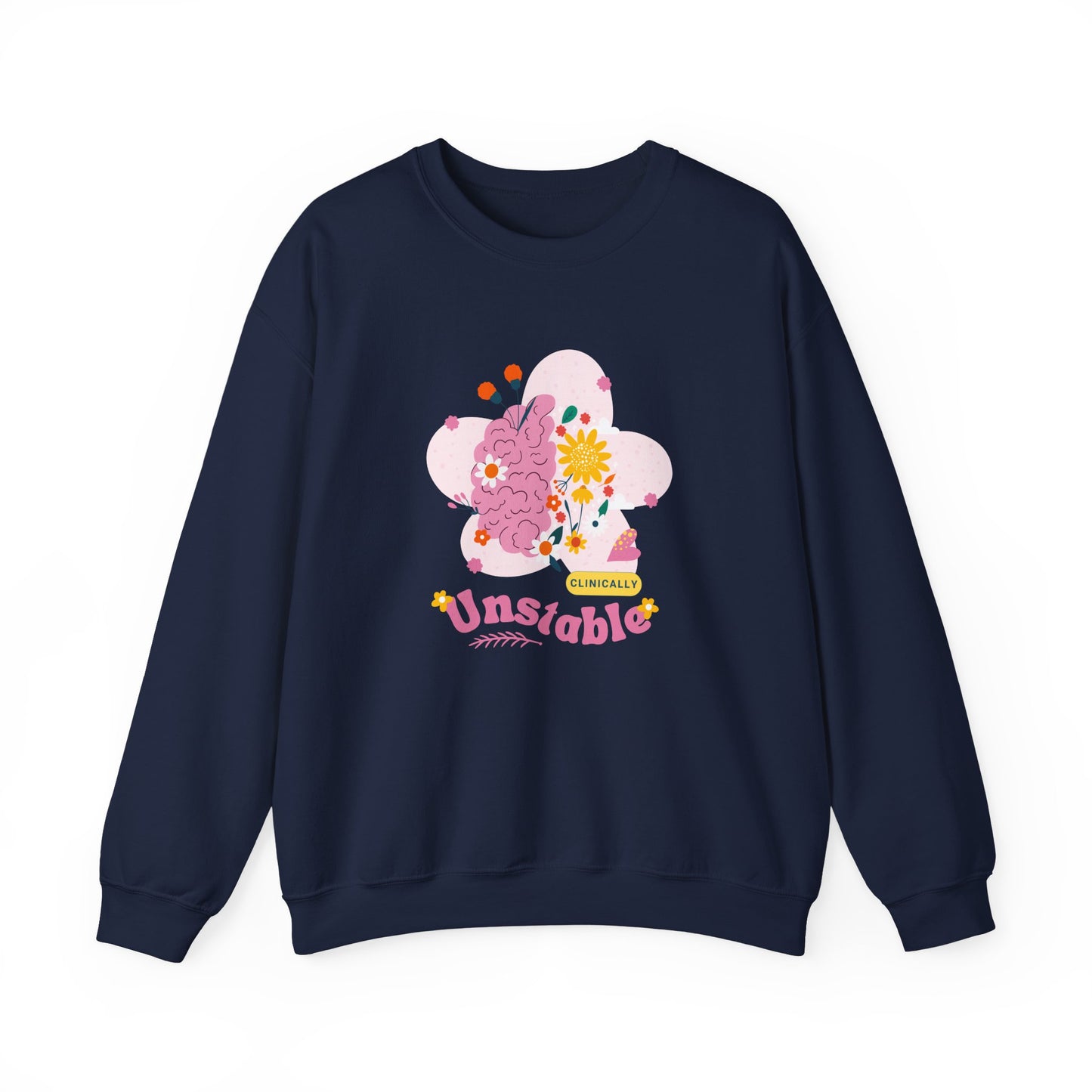 Unstable Floral Brain Crewneck Sweatshirt