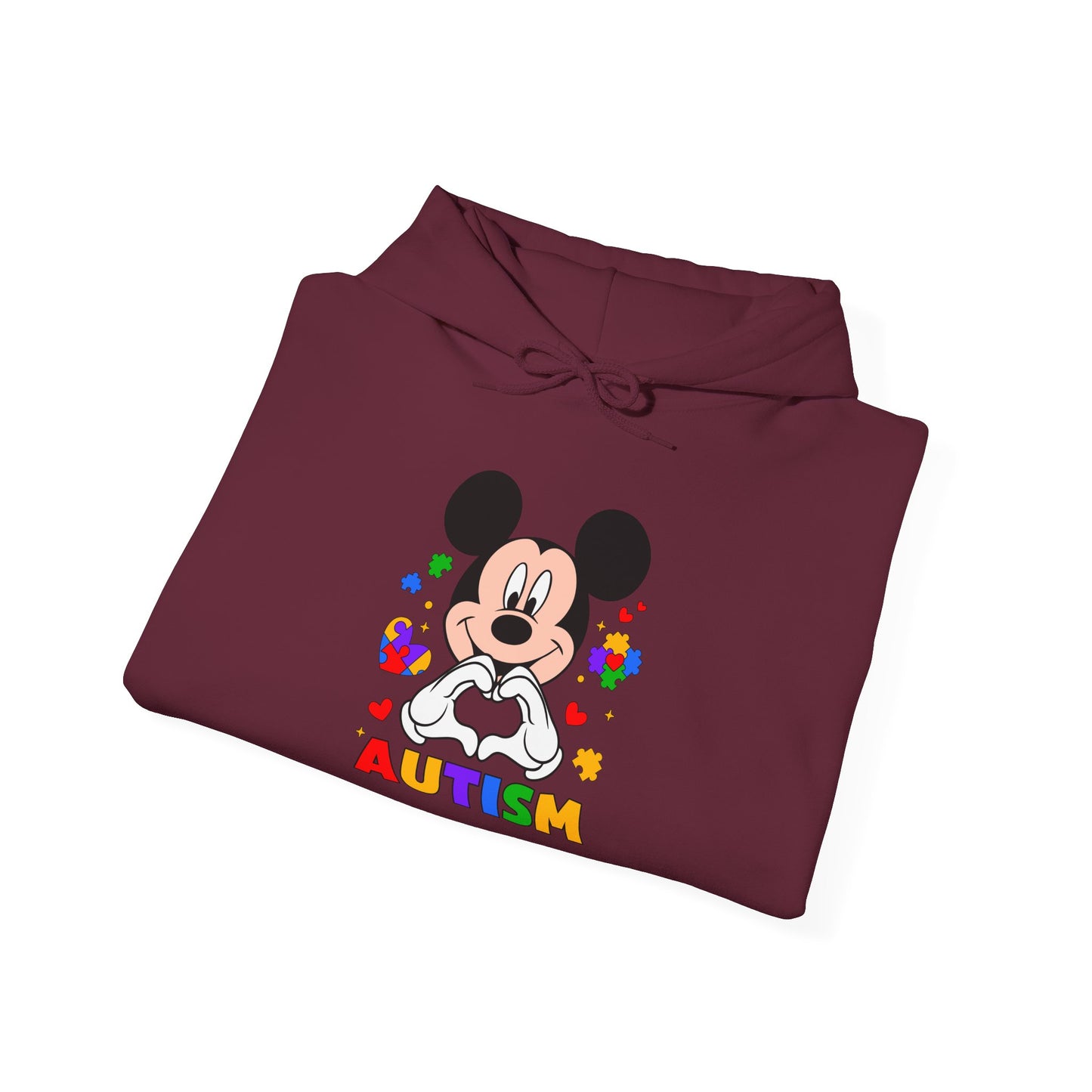 Autism Awareness Hoodie — Colorful Puzzle Heart Design