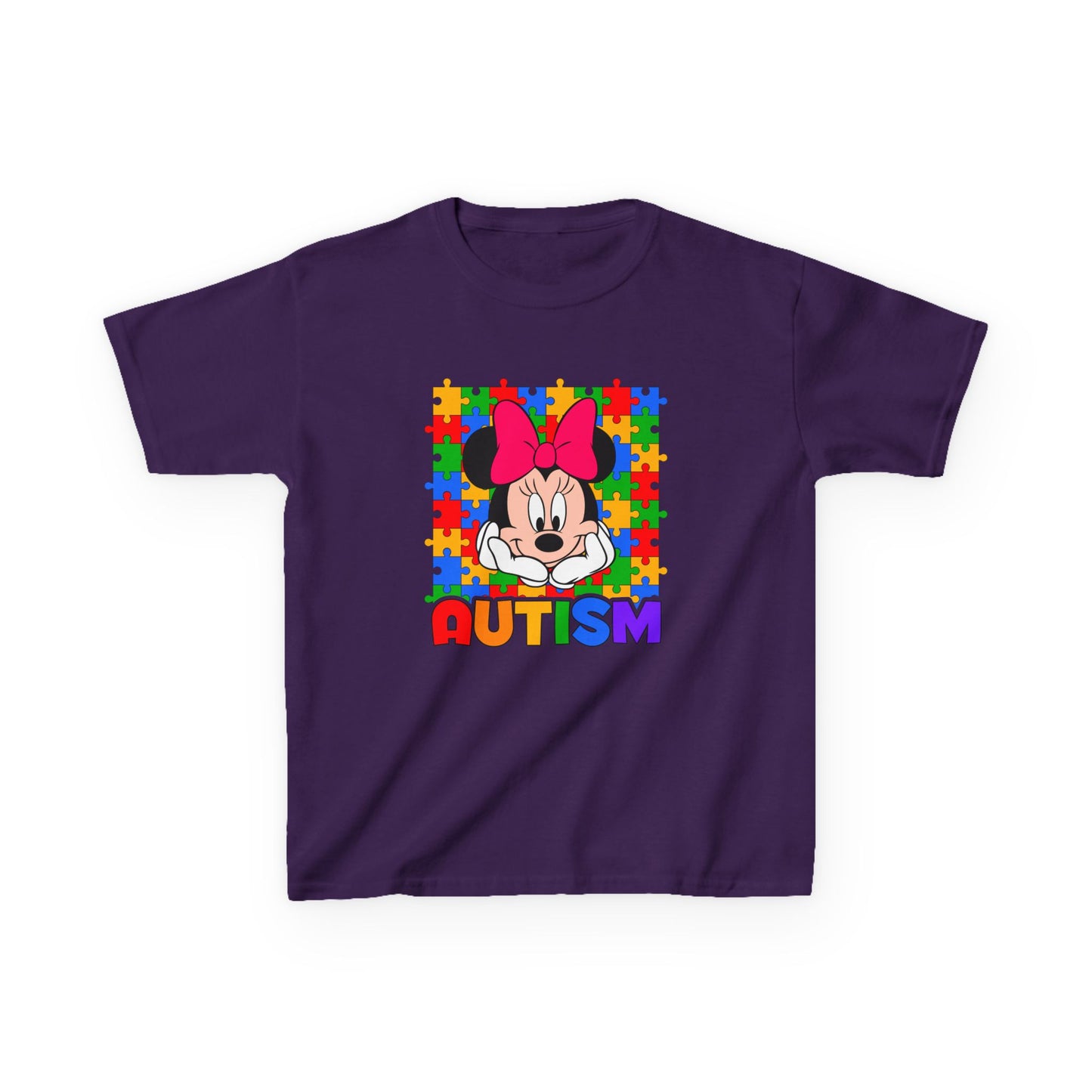 Kids Tee — Colorful Puzzle Autism Support Shirt