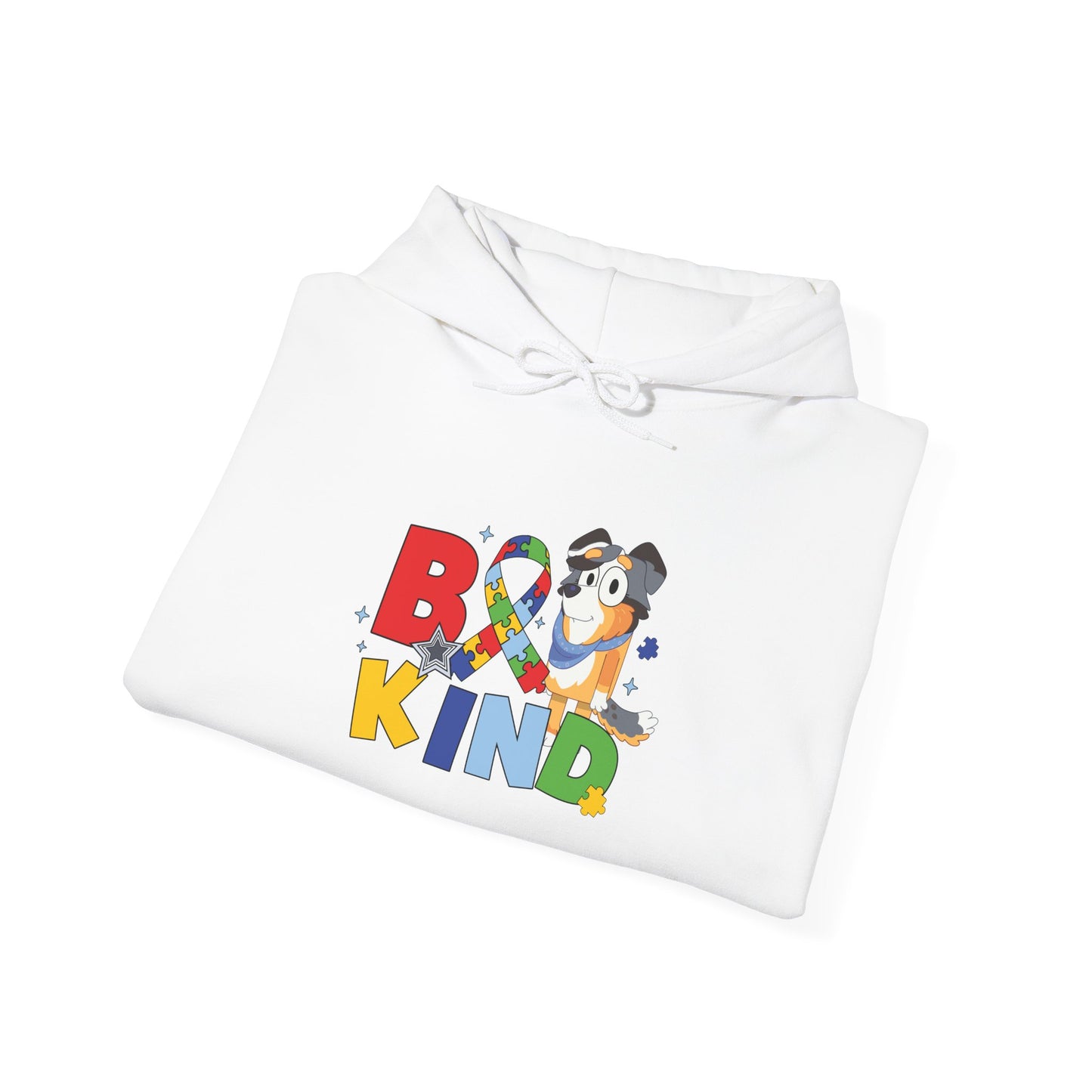 Be Kind Rainbow Ribbon Hoodie — Autism Awareness Cute Penguin Sweatshirt