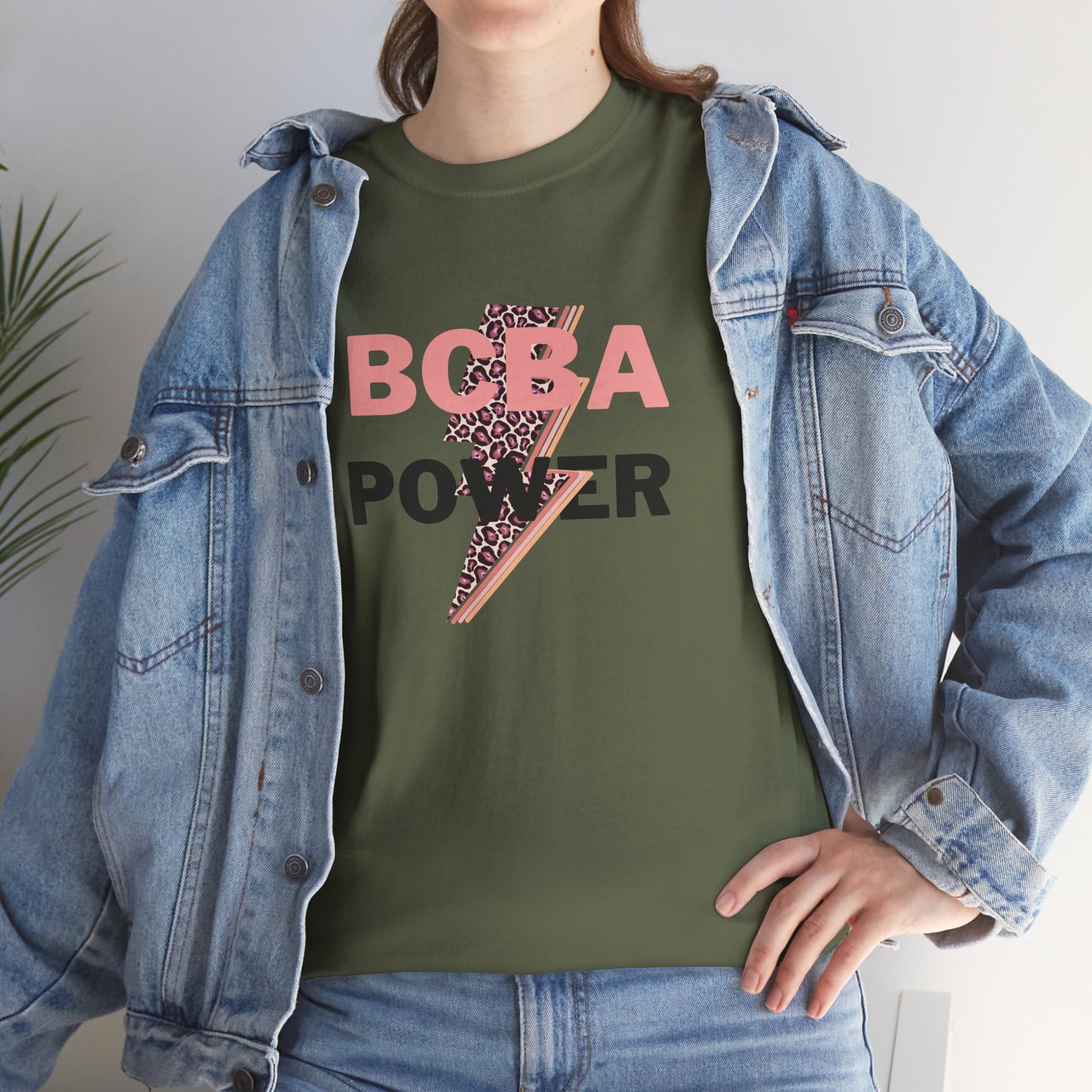 BCBA Power Unisex Heavy Cotton Tee - Empowerment Graphic T-Shirt