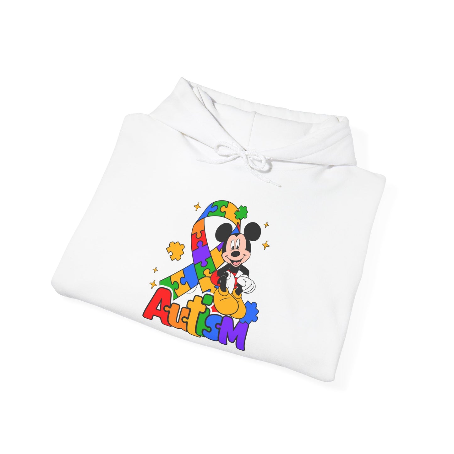 Autism Awareness Hoodie — Colorful Puzzle Heart Design