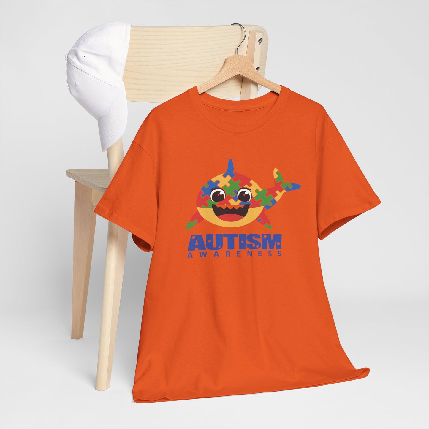 T-Shirt Baby Shark Autism Awareness Unisex Heavy Cotton Tee