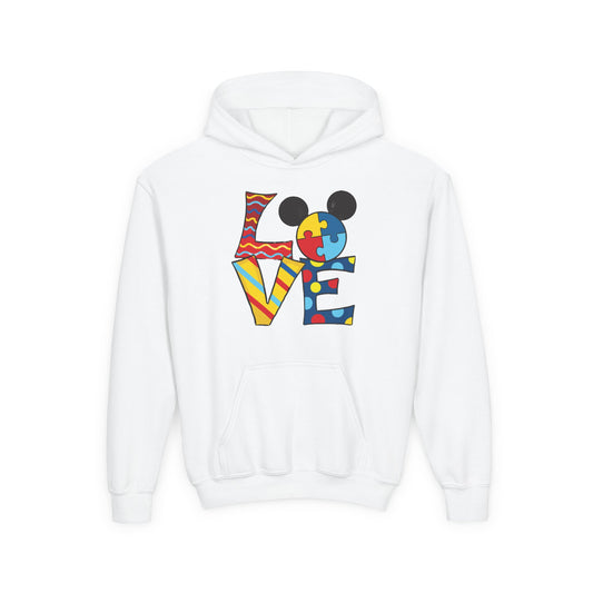 Colorful Puzzle Love Youth Hoodie