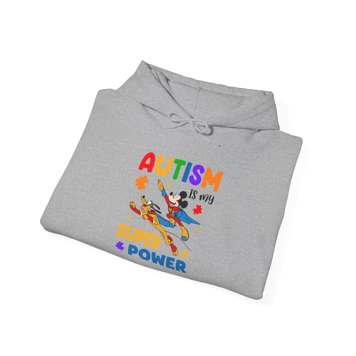 Autism Is My Superpower Hoodie — Colorful Kids & Adult Awareness Pullover
